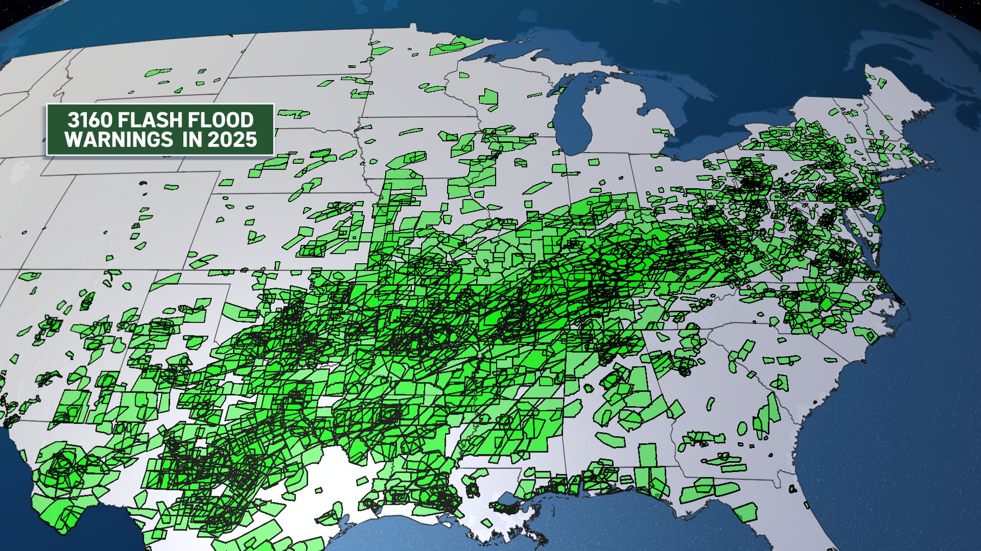 Meteorologist - 🚨2025 Flood Records🚨 Over 3,000 Flash Flood Warnings ...