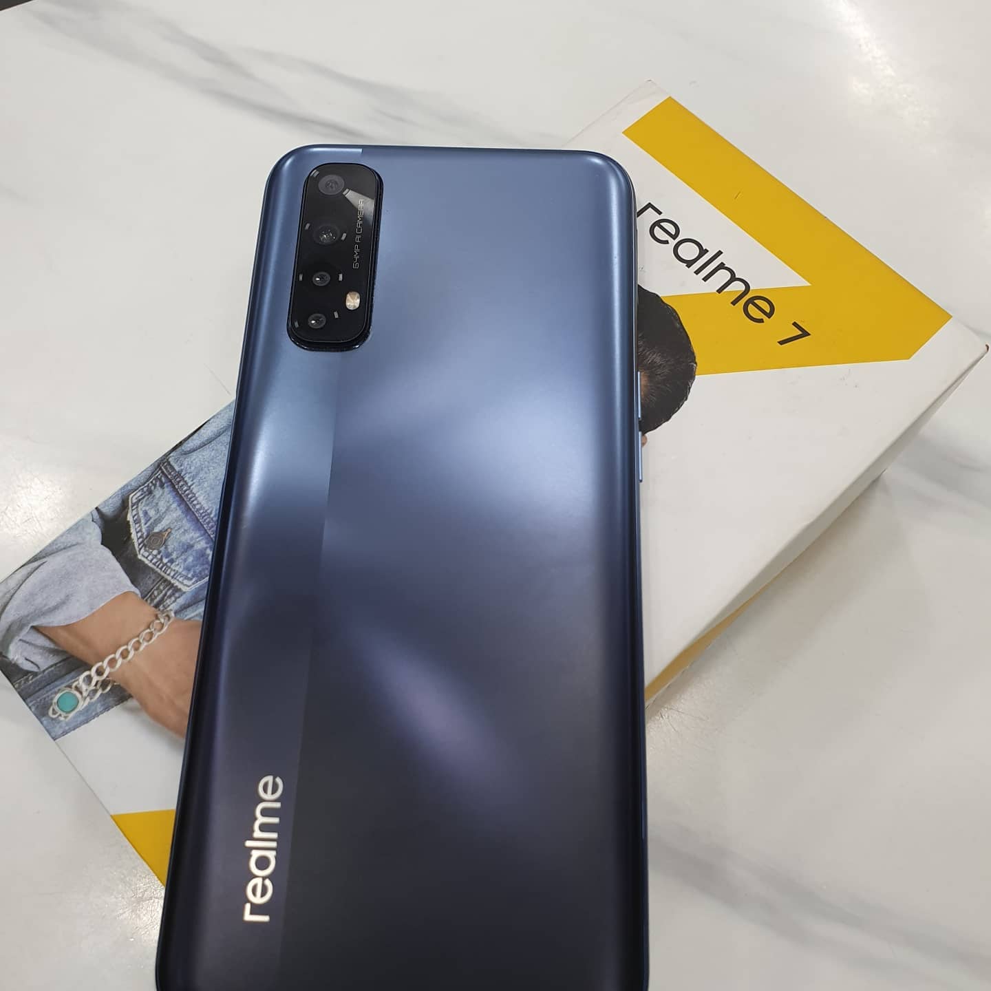 Realme# 7 Mist Blue Color 6gb ram 64gb memory 45days old Brand New