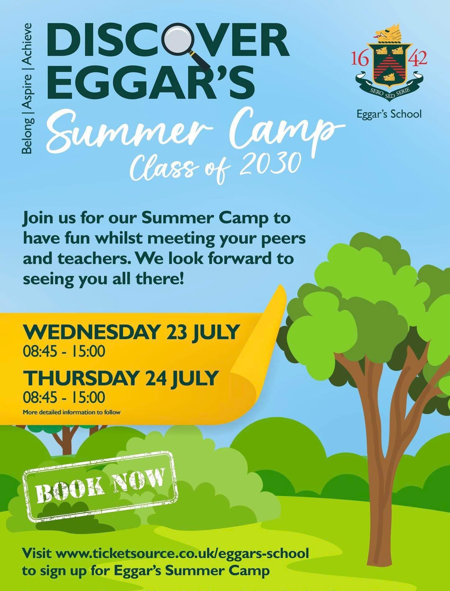 Eggar's - We would like to invite our new Year 7s to join us for the ...