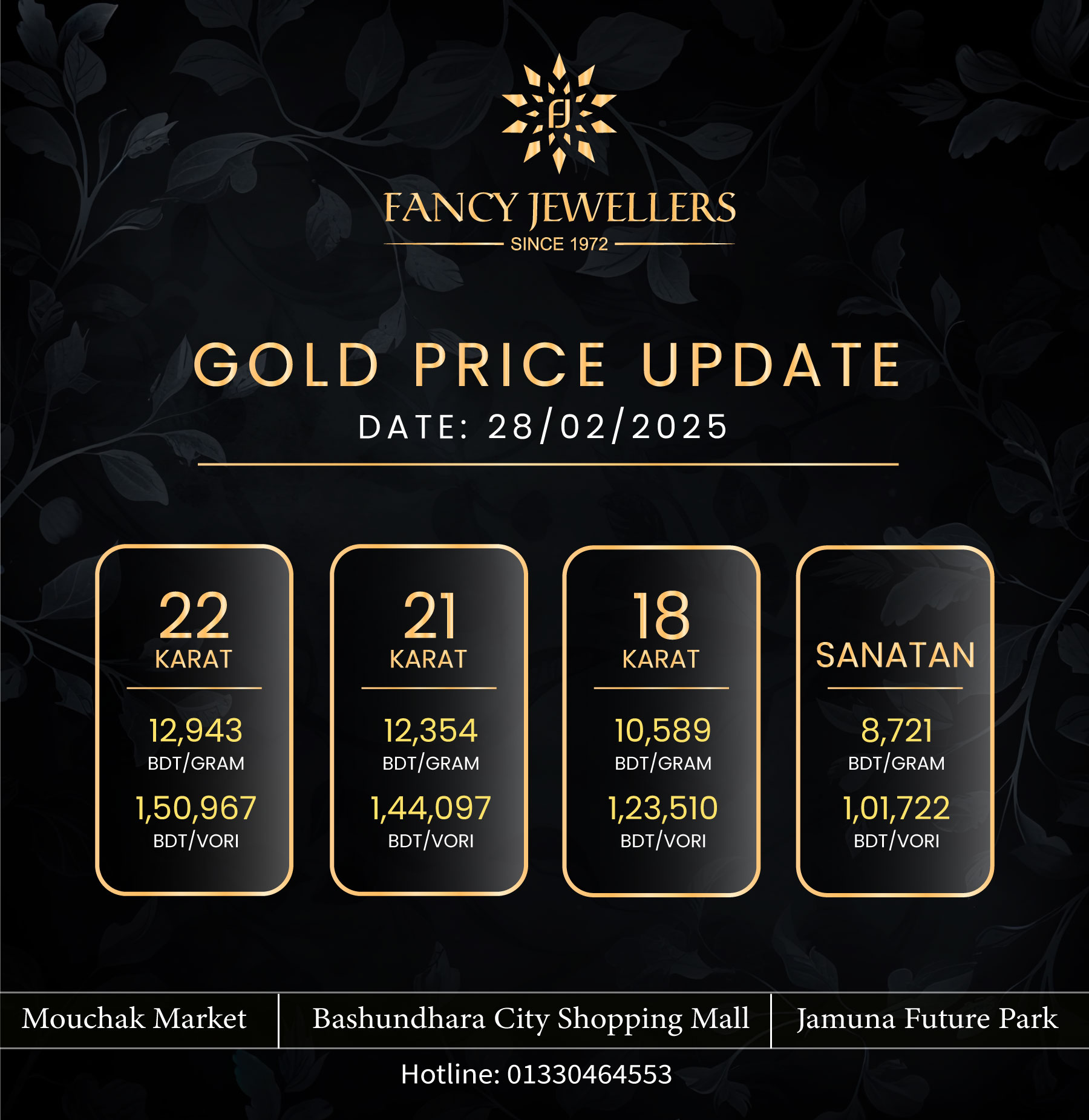 Fancy Jewellers - #new_gold_rate From 28-02-2025 Fancy...