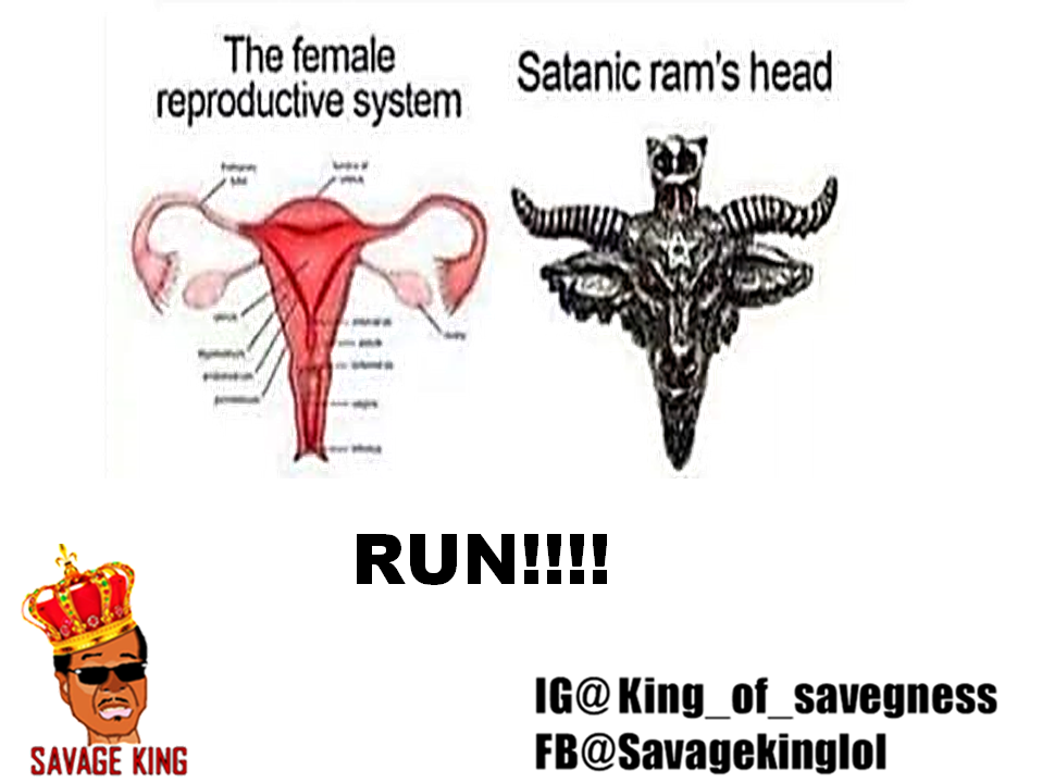 The Female Reproductive System Satanic Rams Head