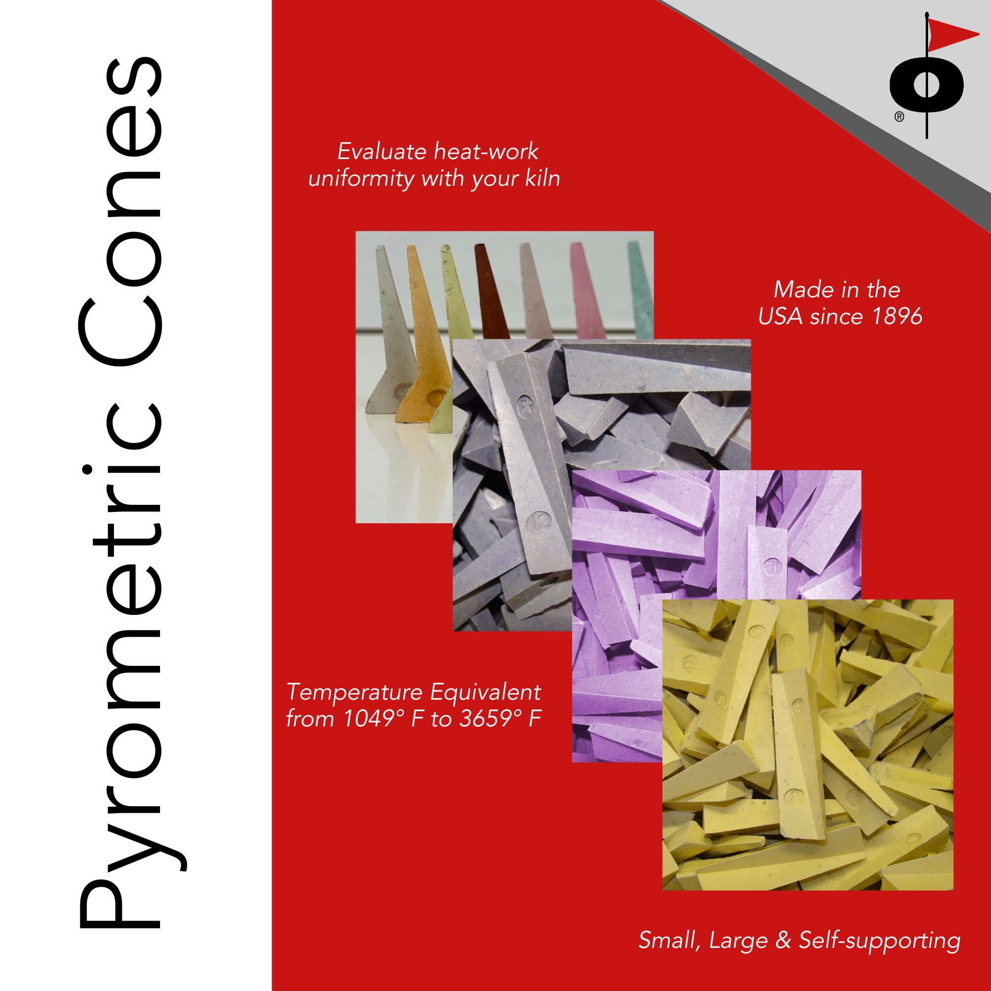 The Edward - Orton Pyrometric cones are used worldwide to monitor ...