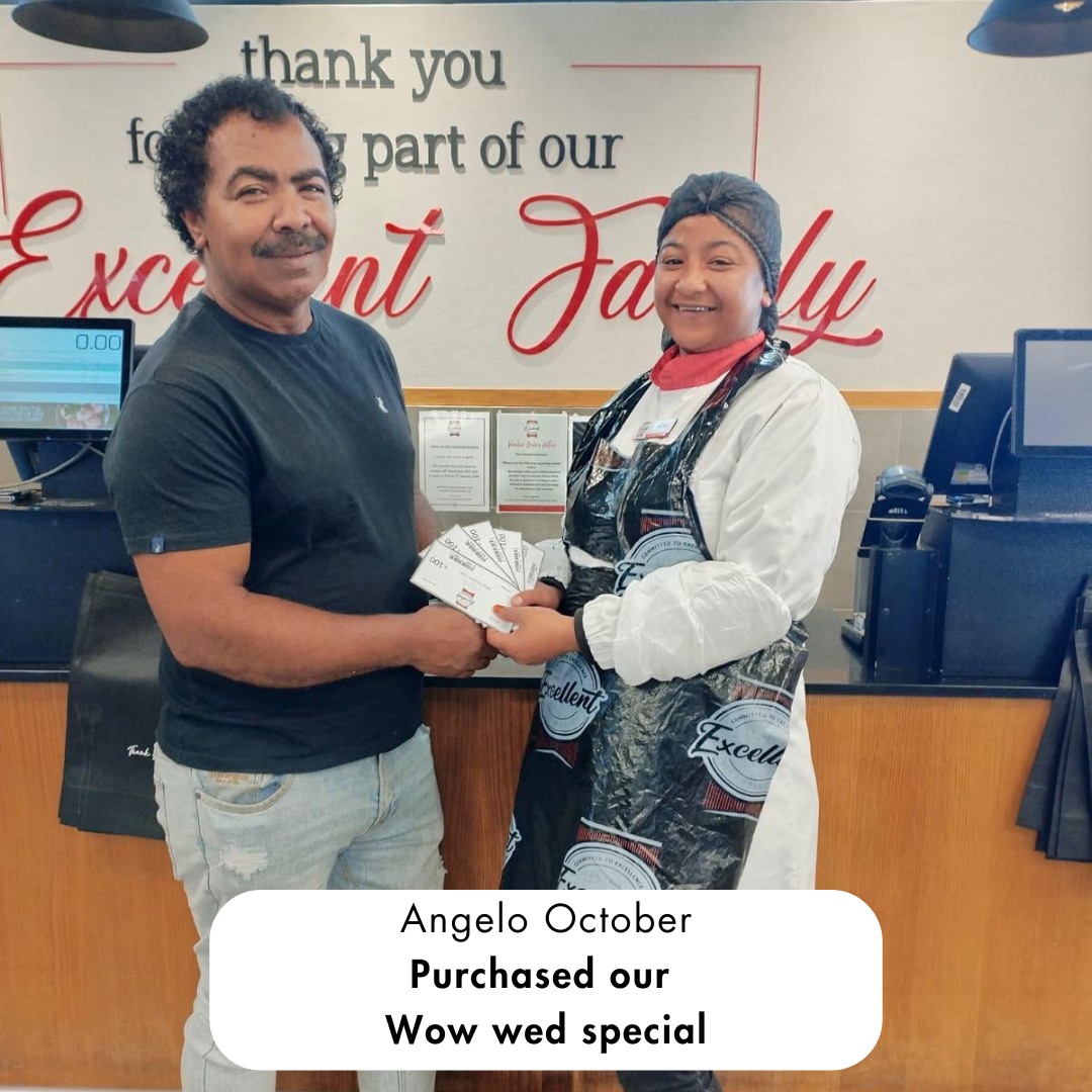 Excellent - Congratulations Angelo October, our Athlone store shopper ...