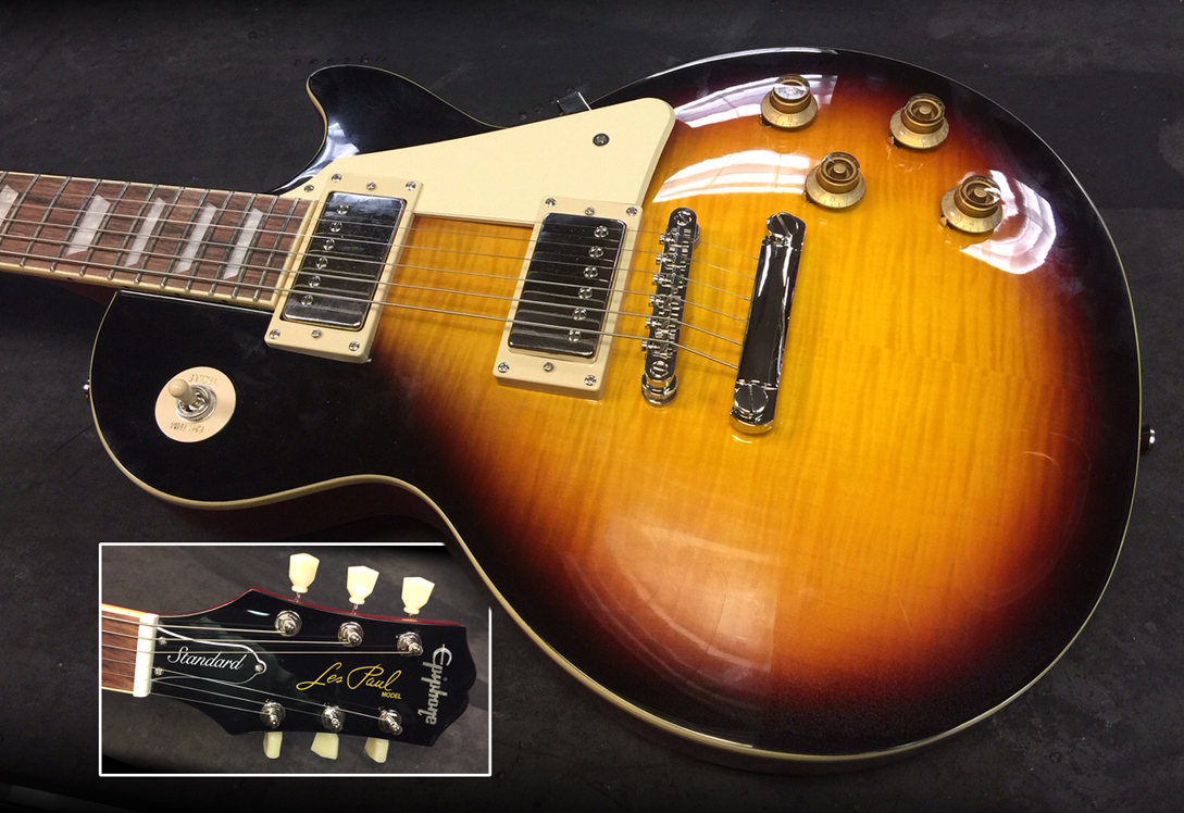 Now playing: 2000 Epiphone Japan Les Paul Standard LPS-90FB.