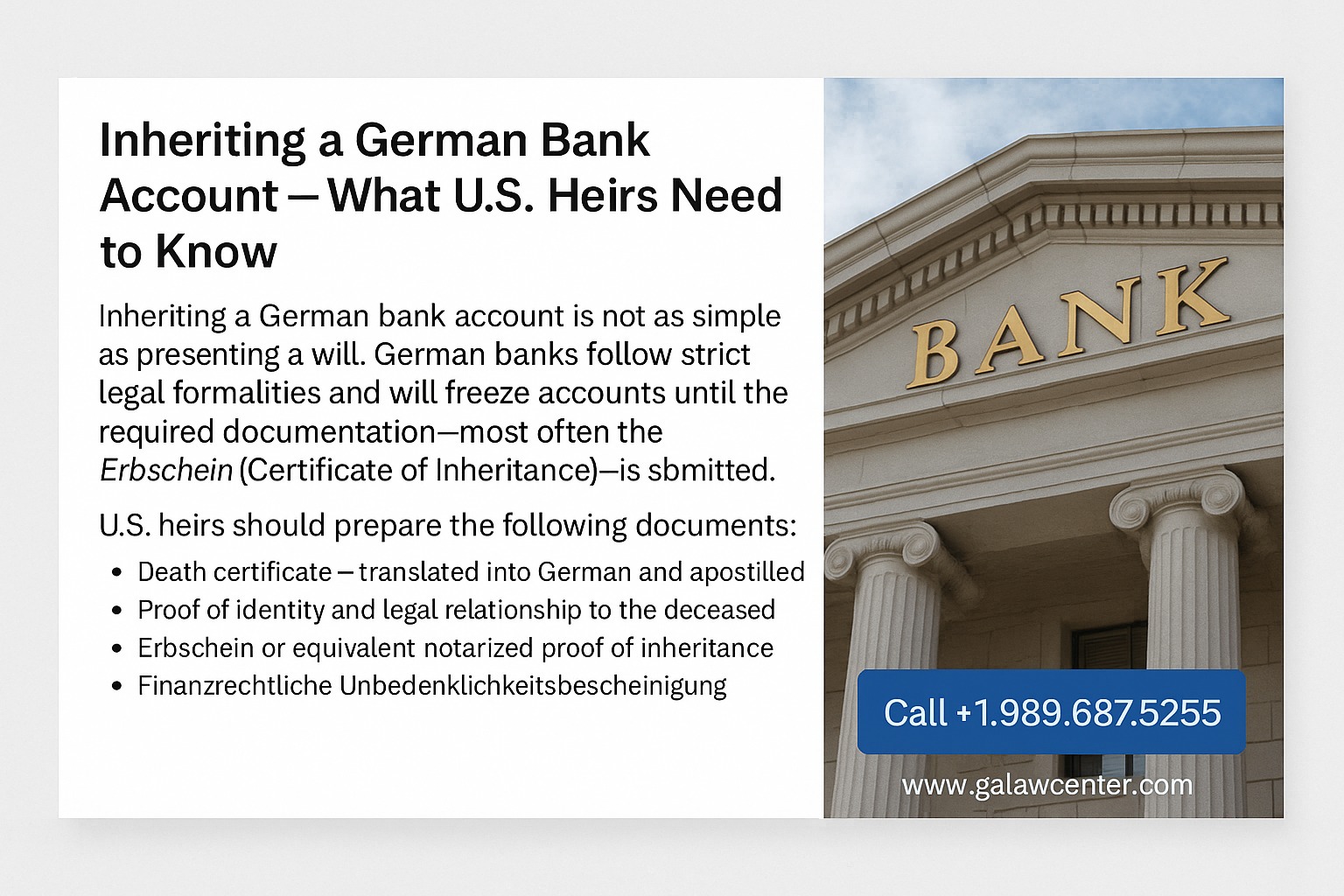 German - Inheriting money from Germany? 🇩🇪 It is not as simple as ...