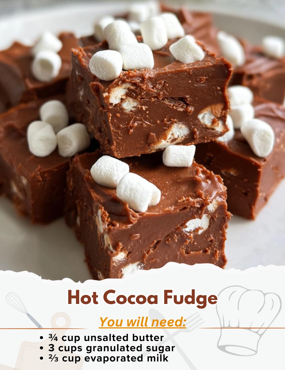 Photo inspiration: Fresh Look at Yummy Hot Cocoa Fudge Ingredients ¾ Cup Unsalted Butter