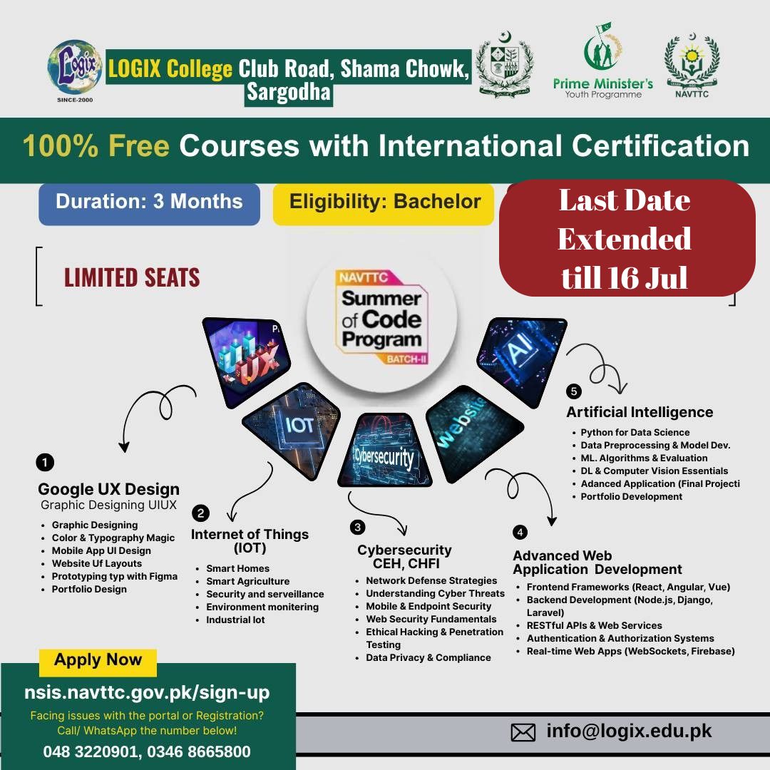 LOGIX - 🎯 Last Date Extended till 16th July 2025 (Wed) 🎓 FREE High ...