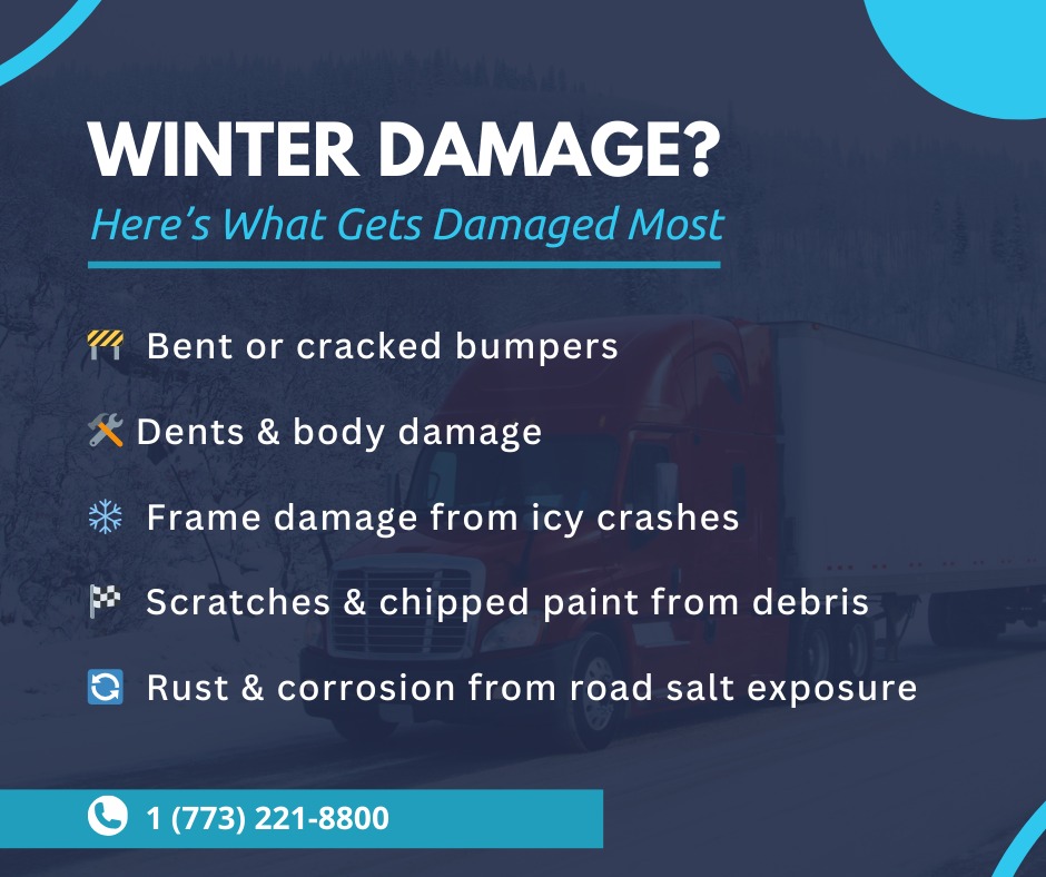 312 - ️ Icy roads, salt damage, and surprise collisions... winter can ...