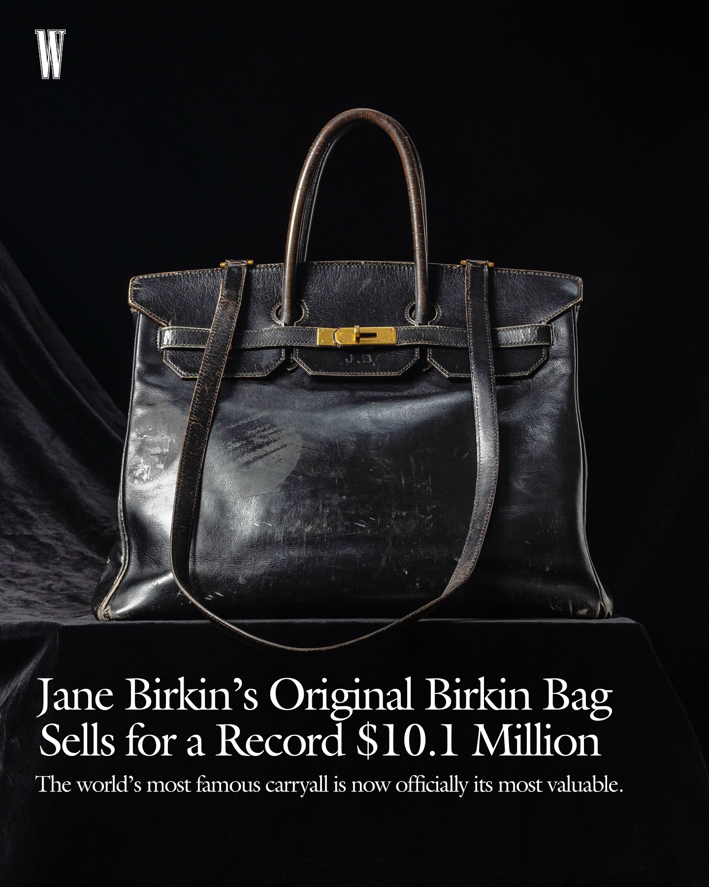 Jane Birkin's original Hermes Birkin bag sells for $10.1 million