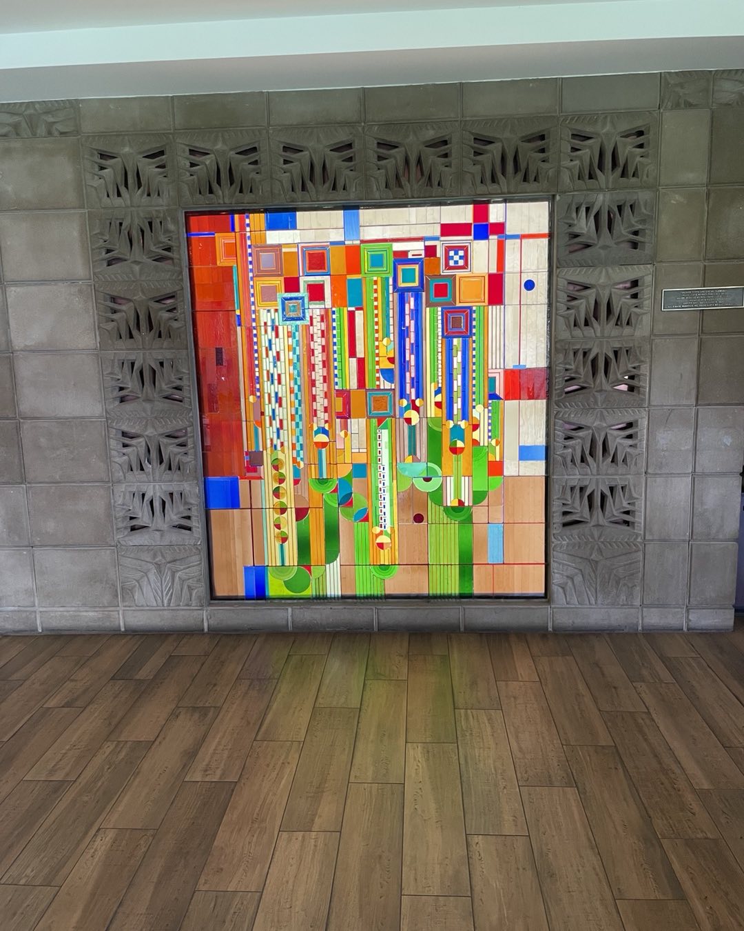 Stained glass, Frank Lloyd Wright Arizona Biltmore Hotel, Phoenix
