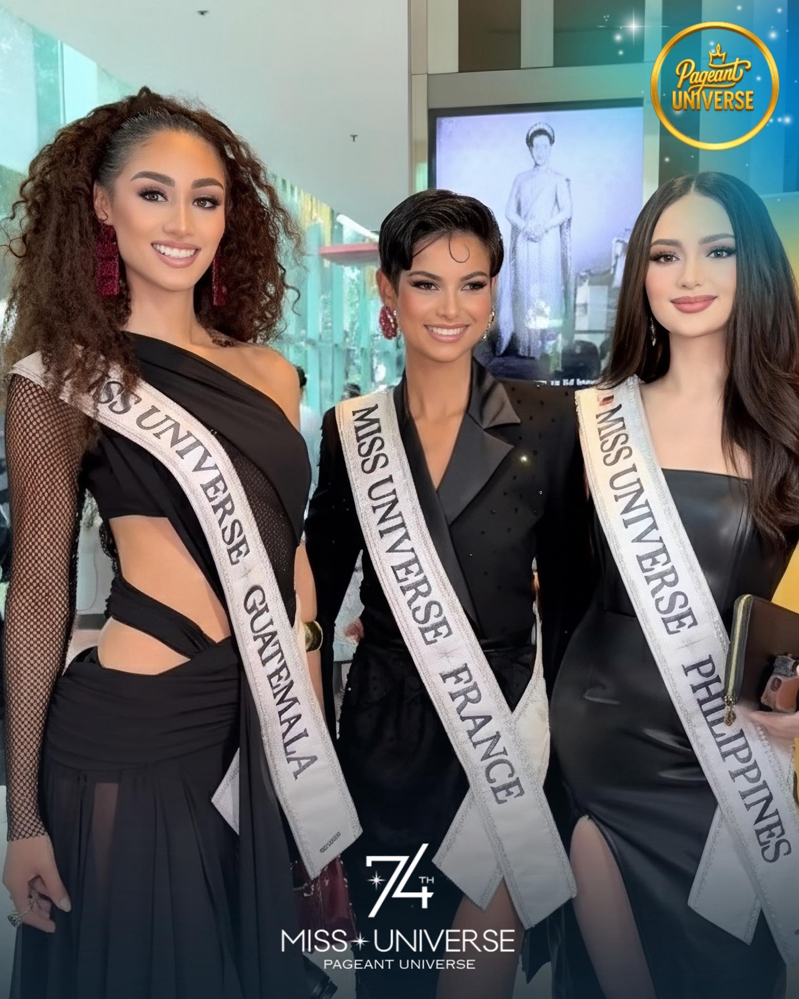 Pageant - Suay makkk! 🇵🇭🇫🇷🇬🇹 Ahtisa with Miss France and Miss Guatemala ...