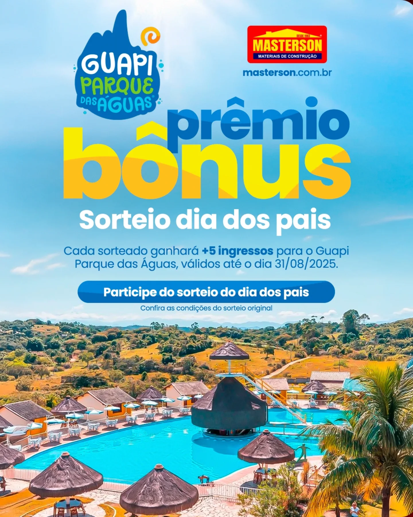 ♥️💛 Mais PRÊMIOS para... - Masterson Materiais de Construção | Facebook