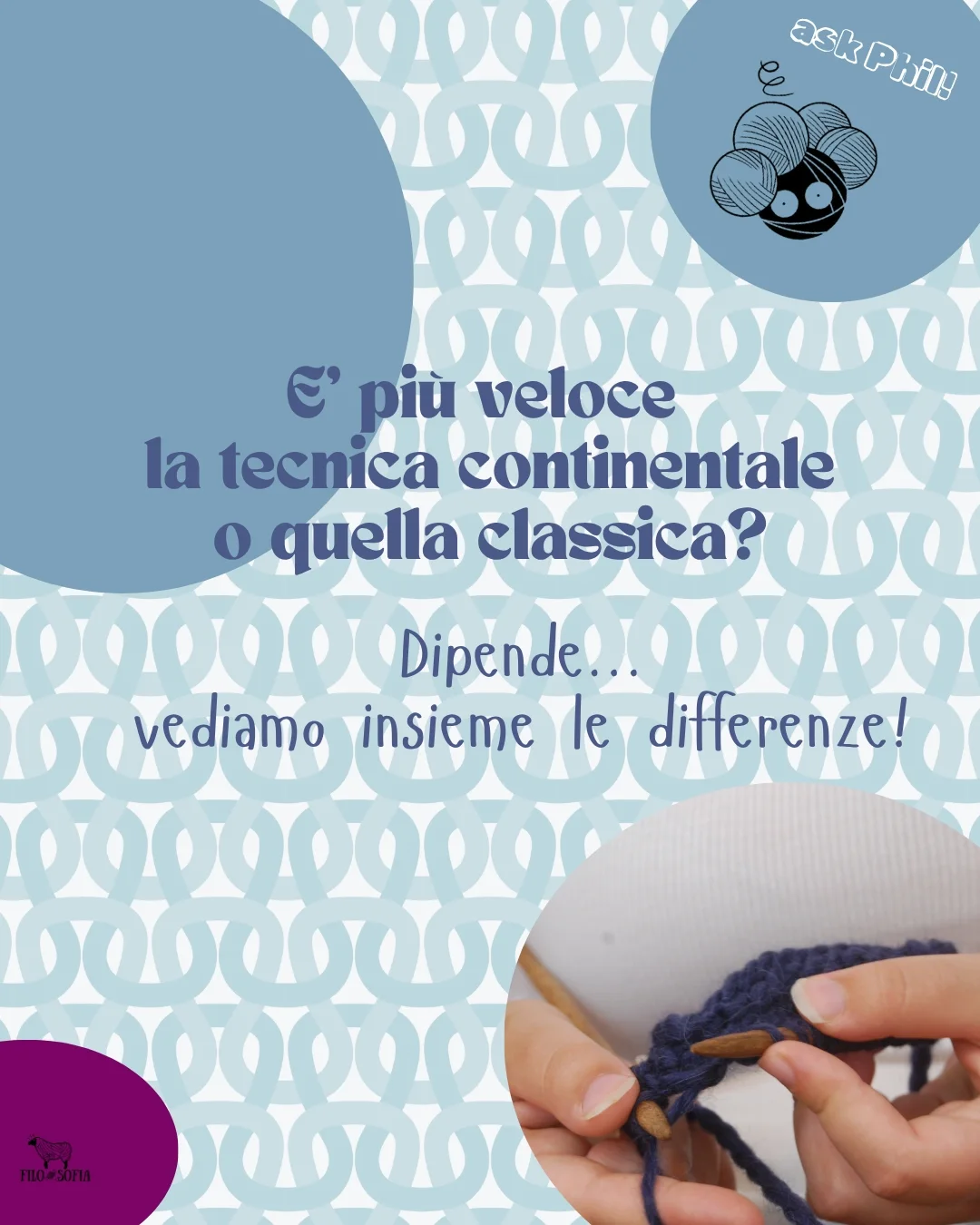 Filosofia - Lana e Filati - #patternfriday Lo so, fa ancora caldissimo ...