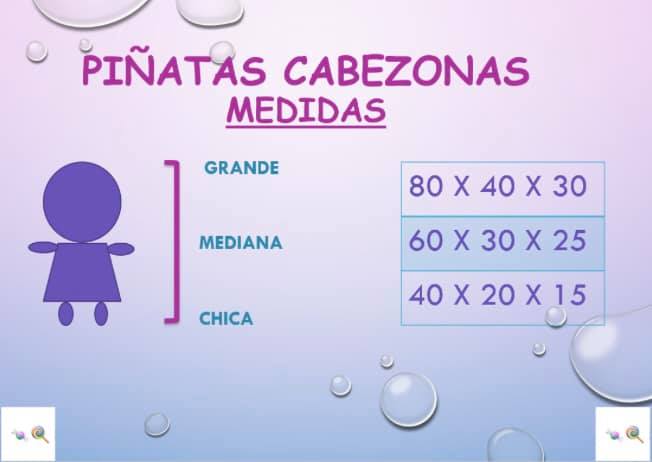 Dulce Caramelo - 🍬🍭Ya conoces las medidas de las #piñatas...