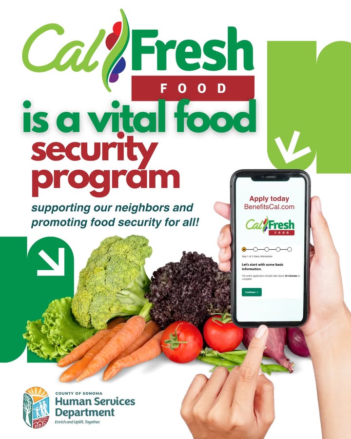 🍎 🌽🥦 CalFresh is a vital food security... - County of Sonoma | Facebook