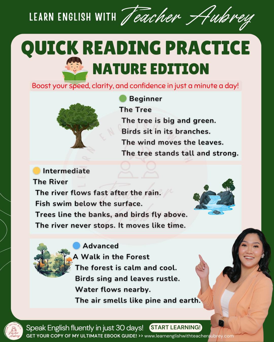Learn - Quick Reading Practice (Nature Edition) 📖🌱 # ...