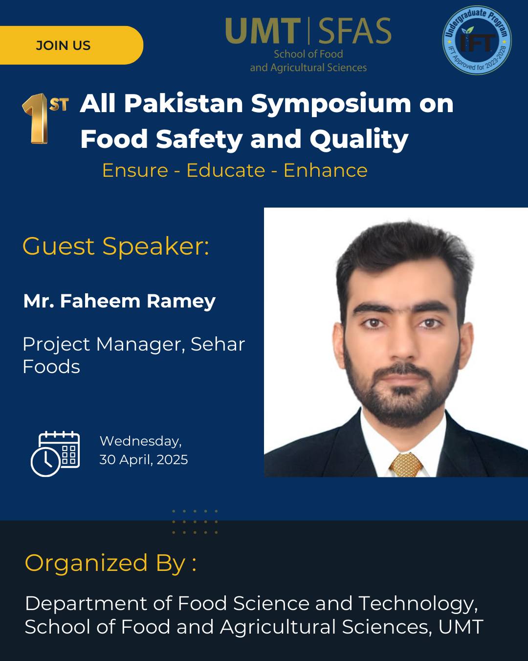 UMT SFAS - School of Food and Agricultural Sciences | Lahore