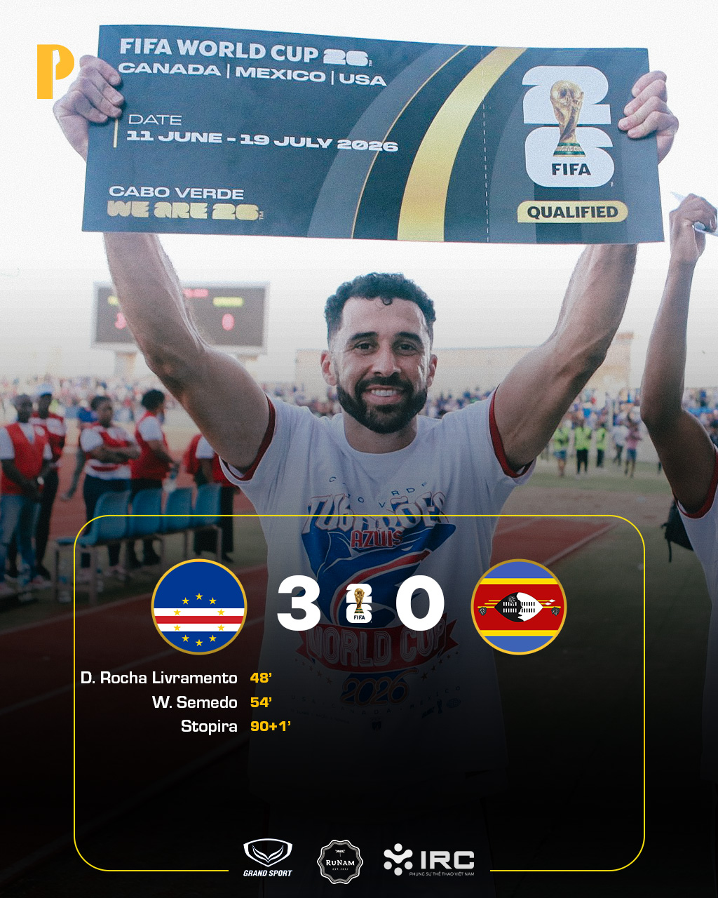 BLV Bá Phú - 💥💥 LỊCH SỬ GỌI TÊN: CAPE VERDE LẦN ĐẦU TIÊN... | Facebook