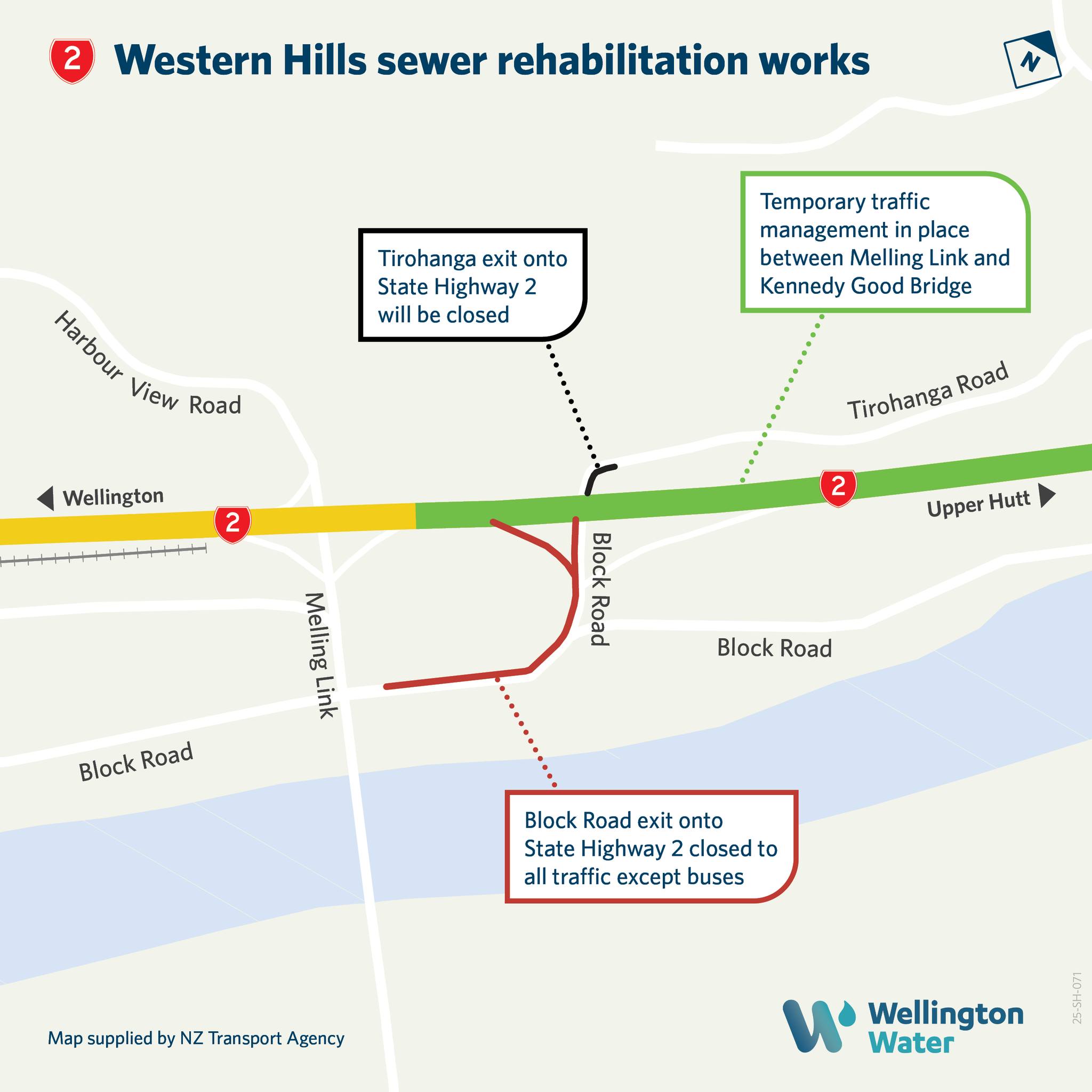 NZ - SH2 MELLING - WASTEWATER REPAIRS Wellington Water will be carrying ...