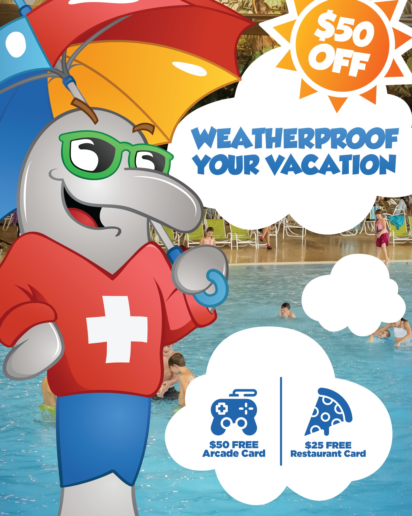 Splash - Rain or shine, the fun's on! 🌧️☀️ Save $125 on your next ...