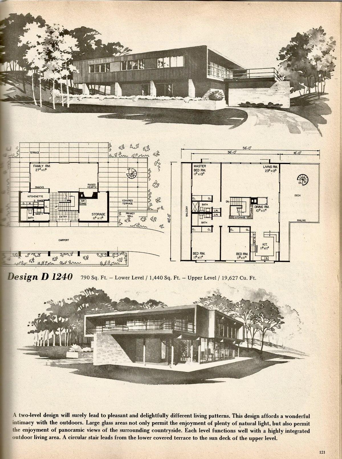 Mid - Mid Century Modern House of the Week. “A two-level design will ...