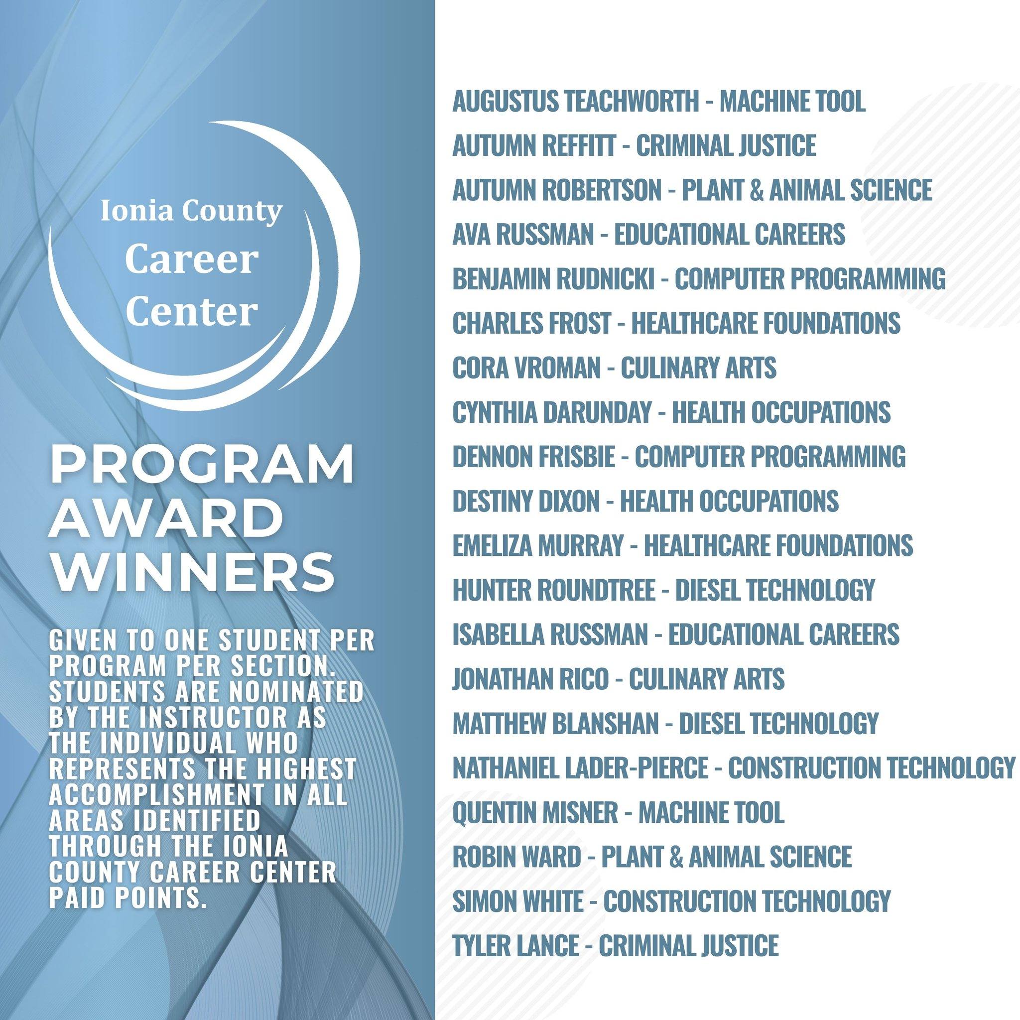 🎉 Congratulations to our... - Ionia County Career Center | Facebook