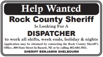 🚨 NOW HIRING: DISPATCHER... - Rock County Sheriff, Nebraska | Facebook