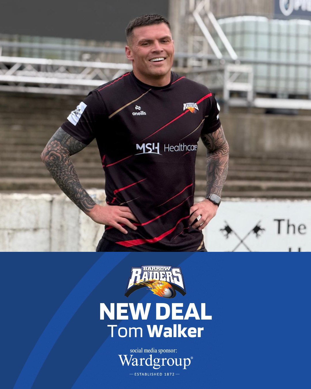 Barrow - Two more years 🔒 ️ We are excited to announce that Tom Walker ...