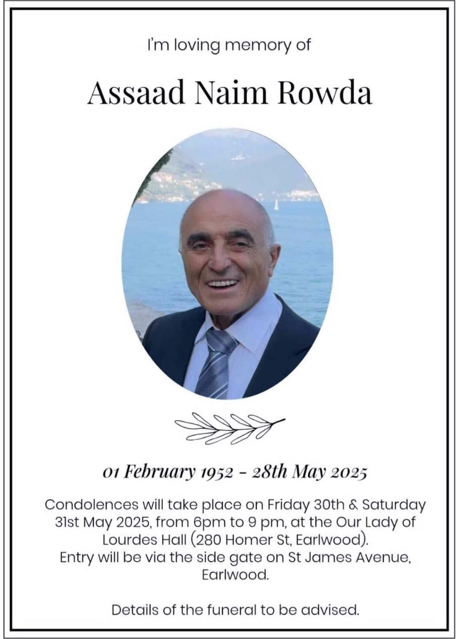 Ardeh - It is with great sadness that we announce the passing of Assad ...