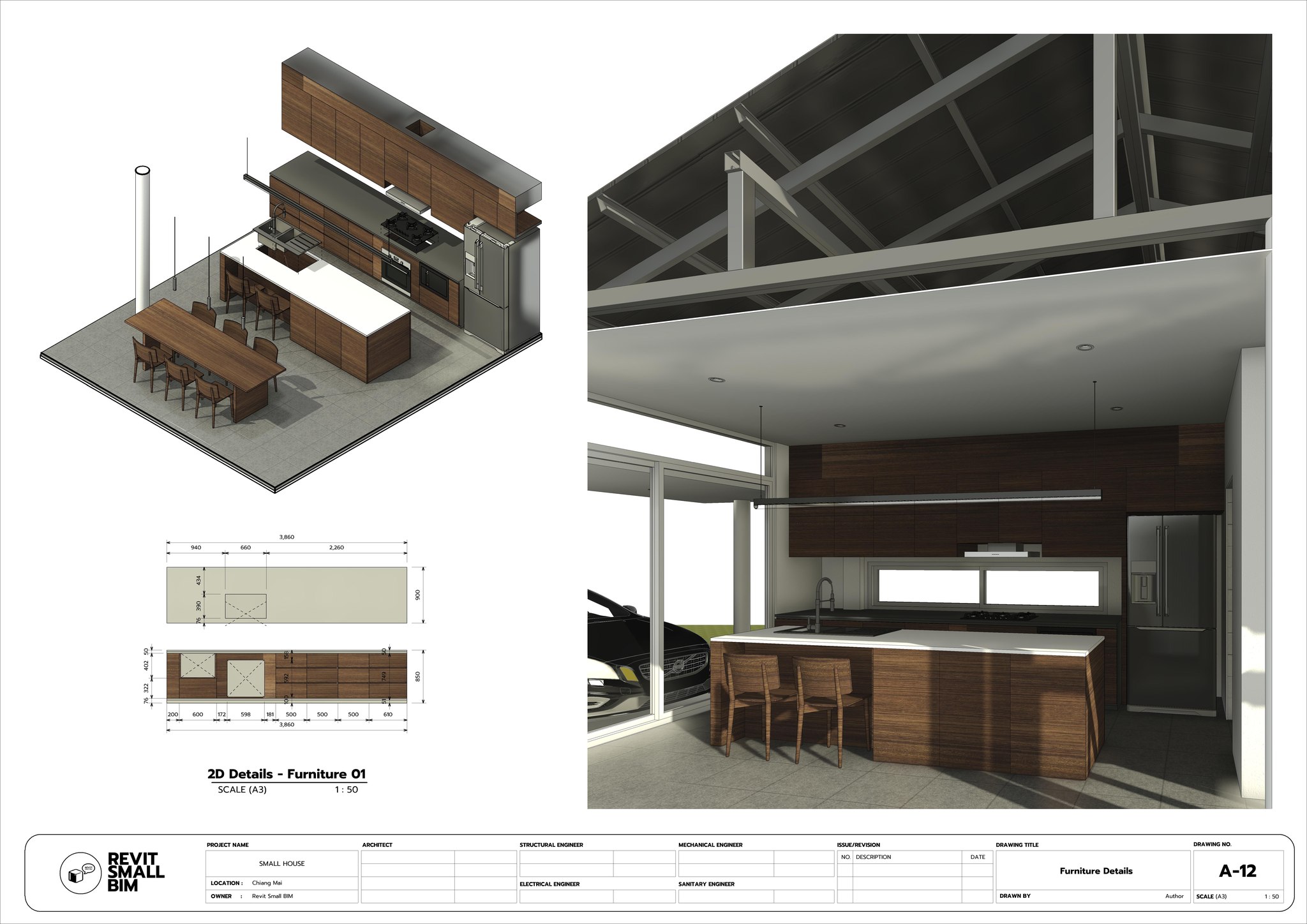 ตัวอย่างงานเขียนแบบเบื้องต้น RSB -... - Small BIM Studio | Facebook