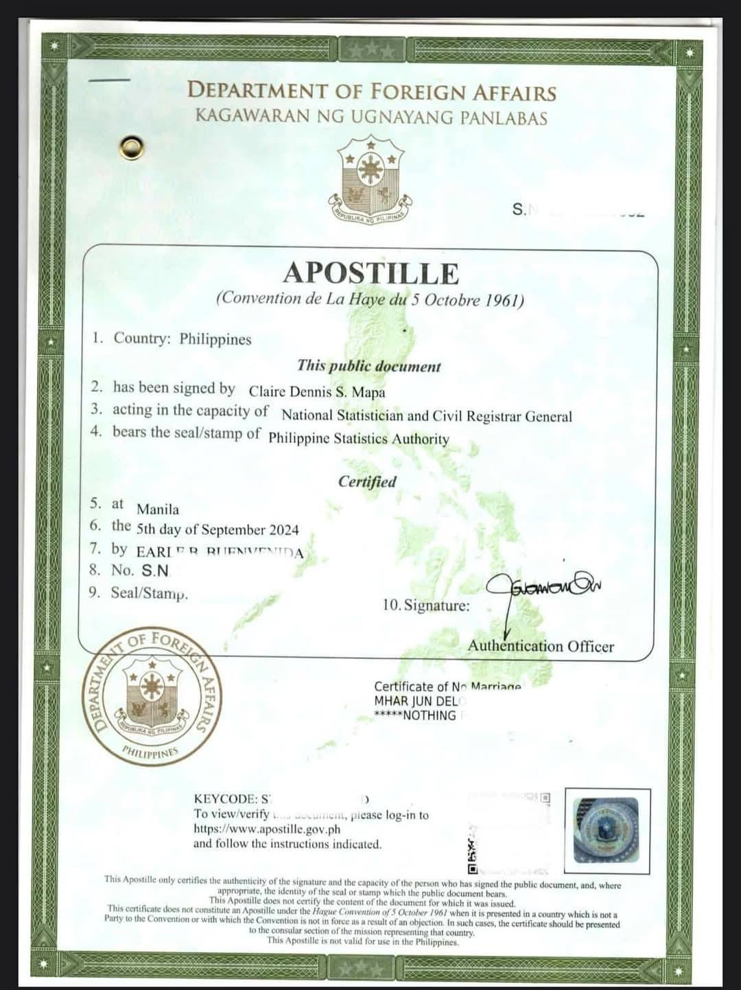DFA AUTHENTICATION (Red Ribbon, Apostille) | Facebook