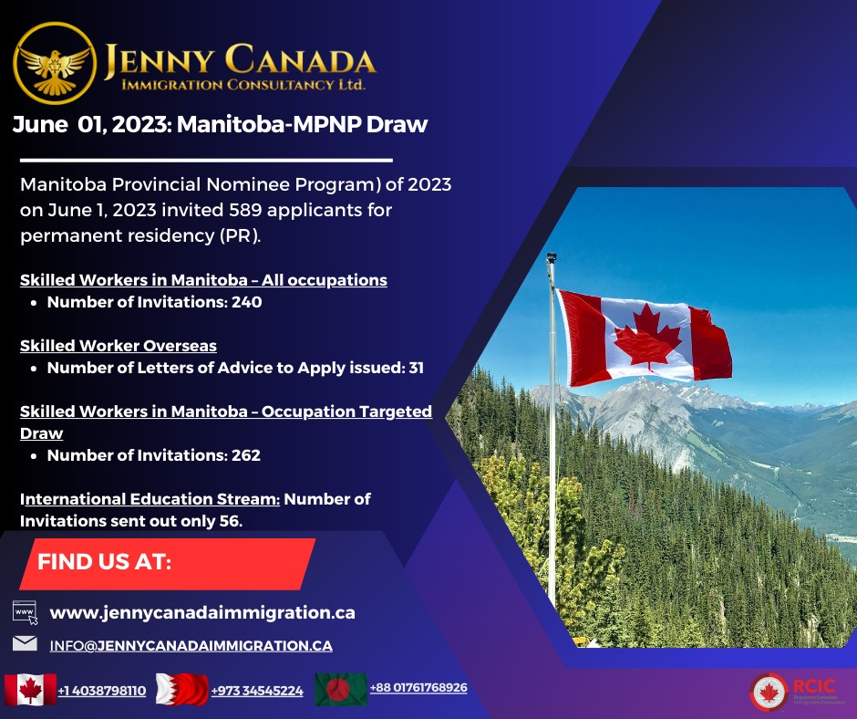 The latest MPNP draw (Manitoba... - Jenny Canada Bangladesh