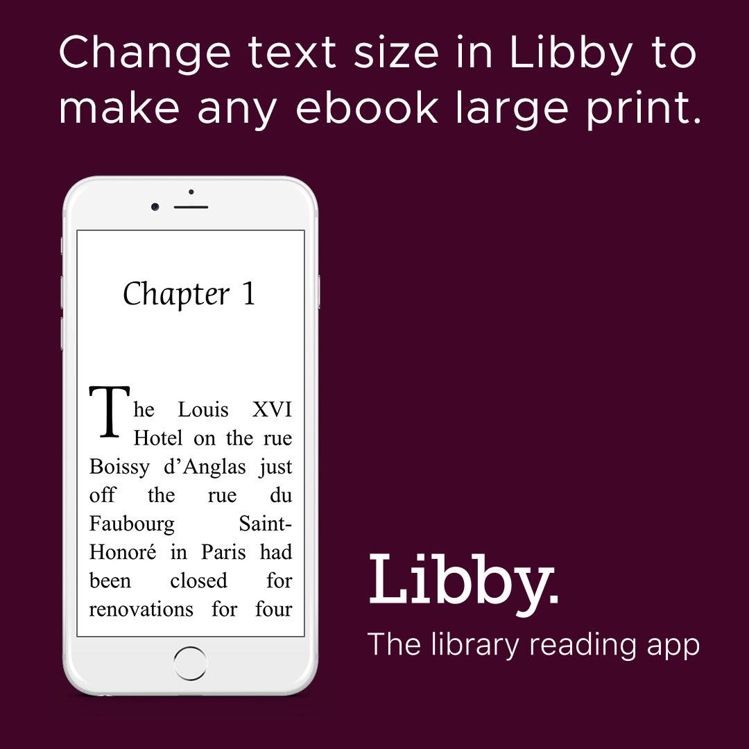 Jackson-George - 📚 Did you know? In Libby, you can change the text size ...