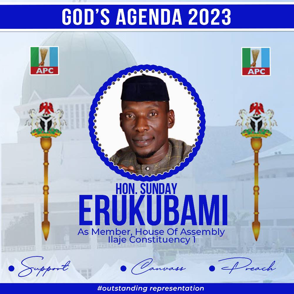 Hon. Sunday Erukubami For MHA Ilaje Constituency I