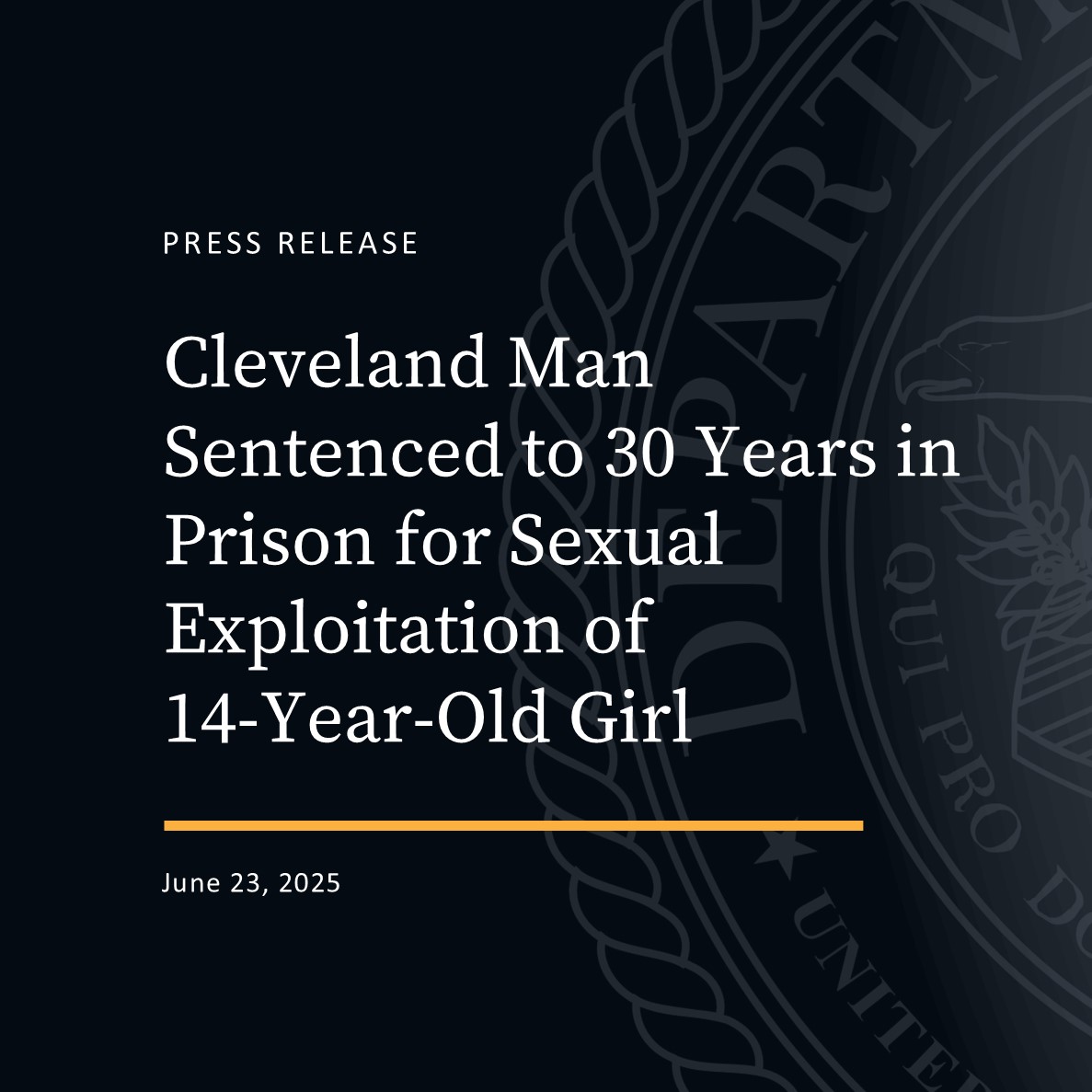 U.S. - A Cuyahoga County man has been sentenced to 30 years in prison ...