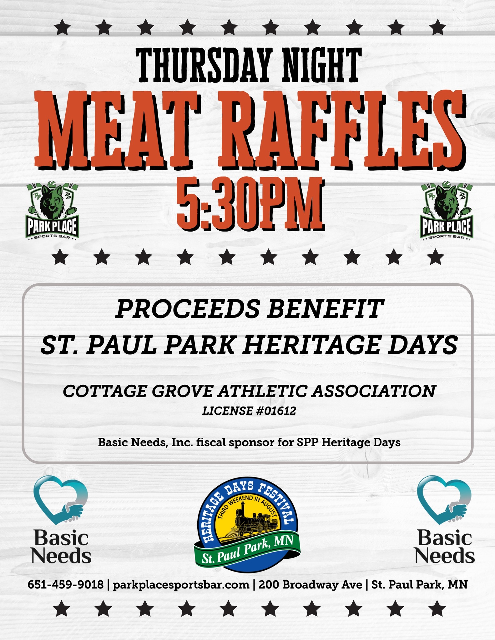 “Happy Hour” Meat Raffle