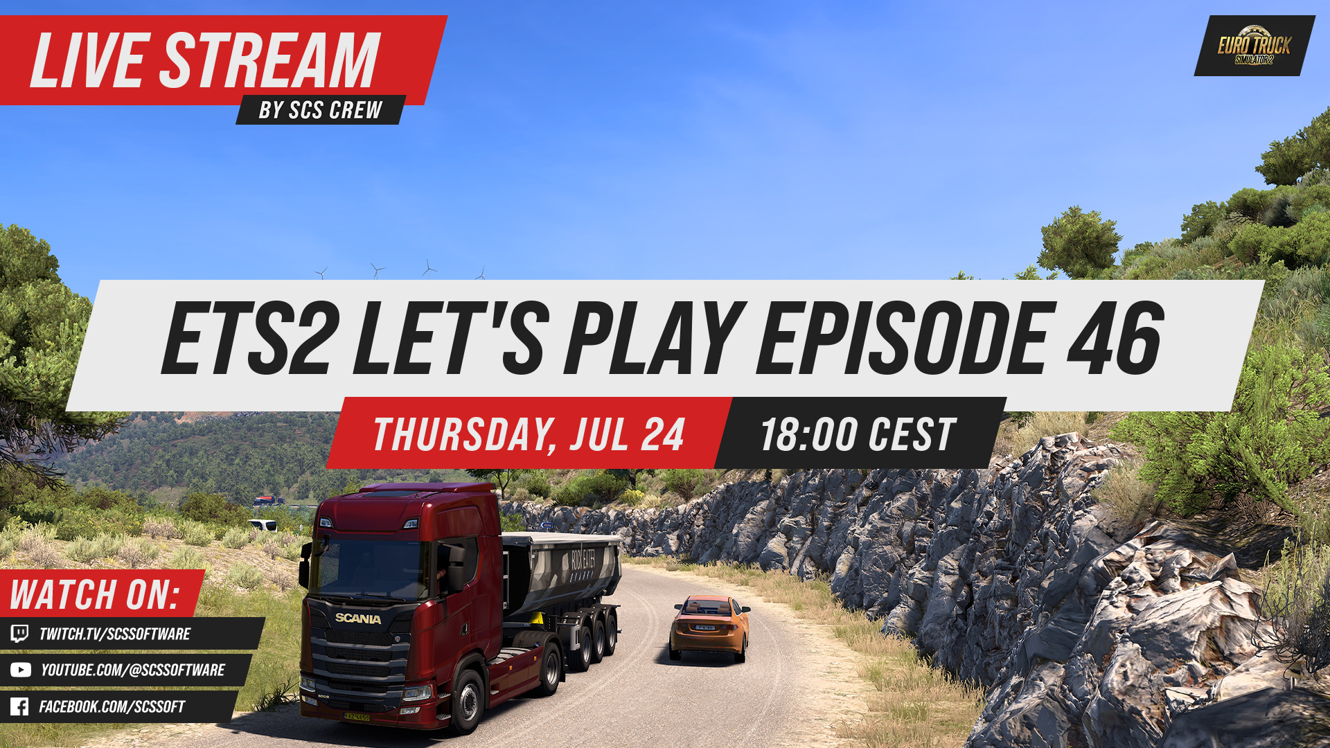 SCS Software - Let's hit the road! 🚛💨 Join us tomorrow... | Facebook