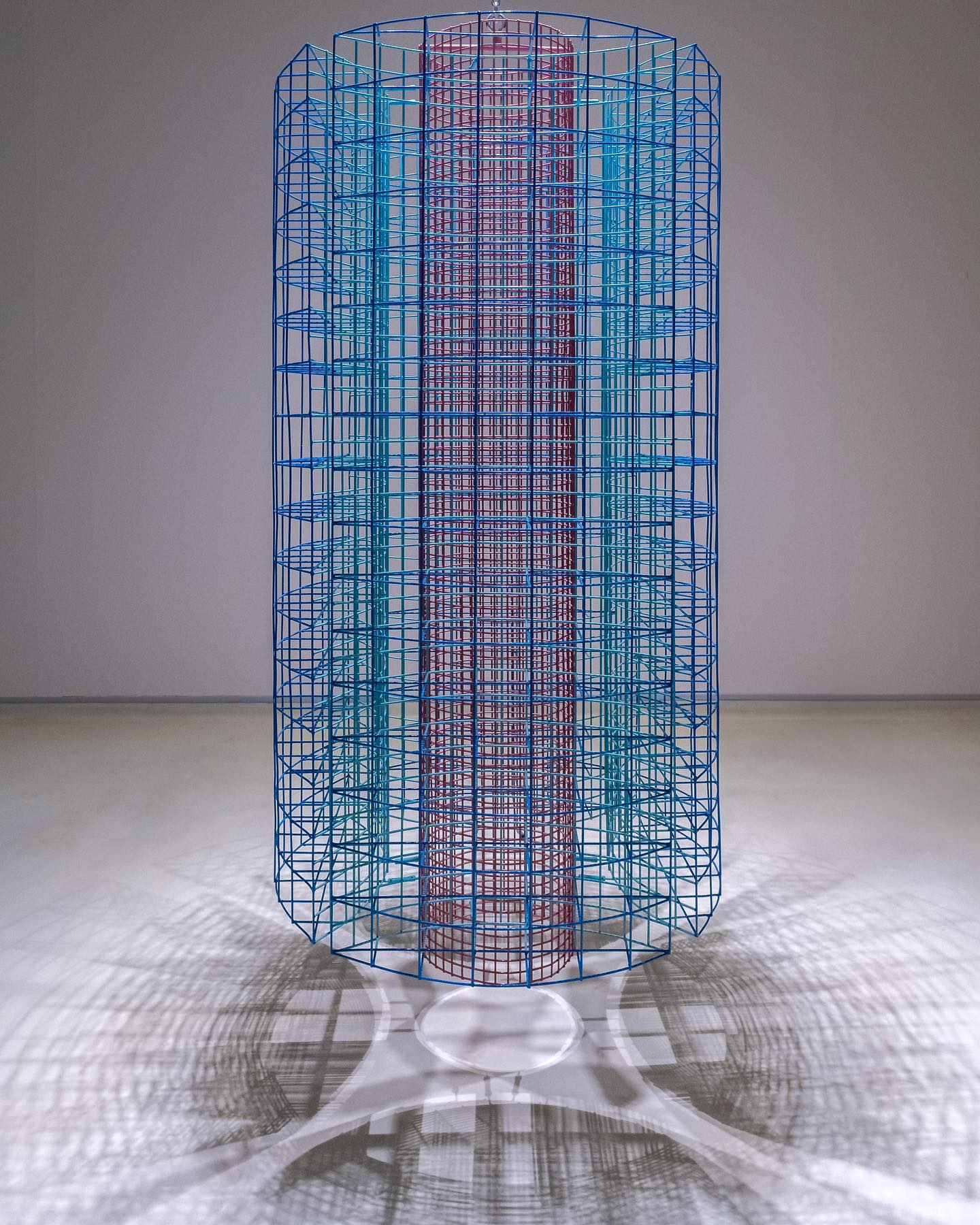 Rashid - Mobile Column V 2024 Enamel on stainless steel 200 x 100 cm