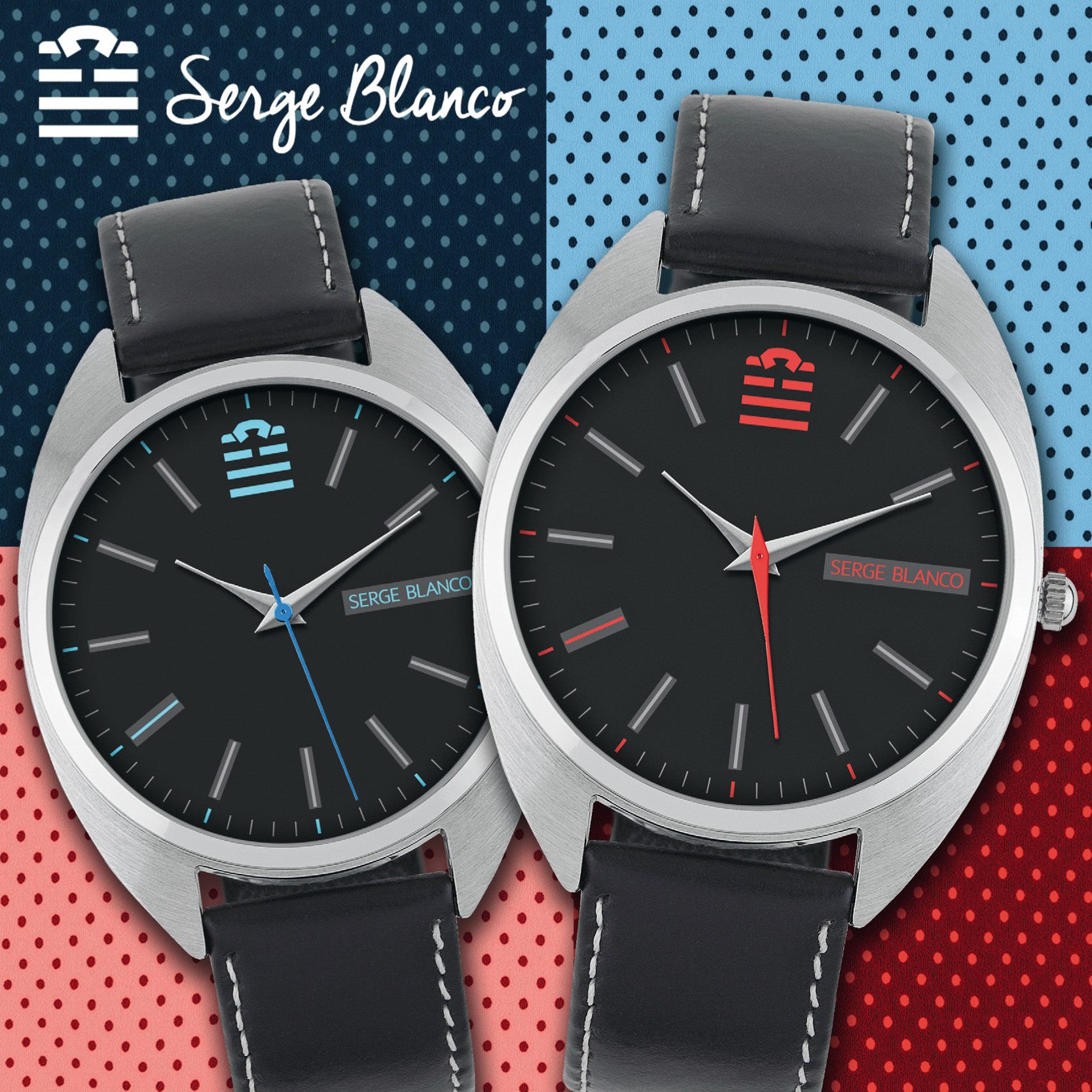 Bracelet Montre Serge Blanco 20mm En Acier Inoxydable - Style Plongée, Neuf, Unisexe