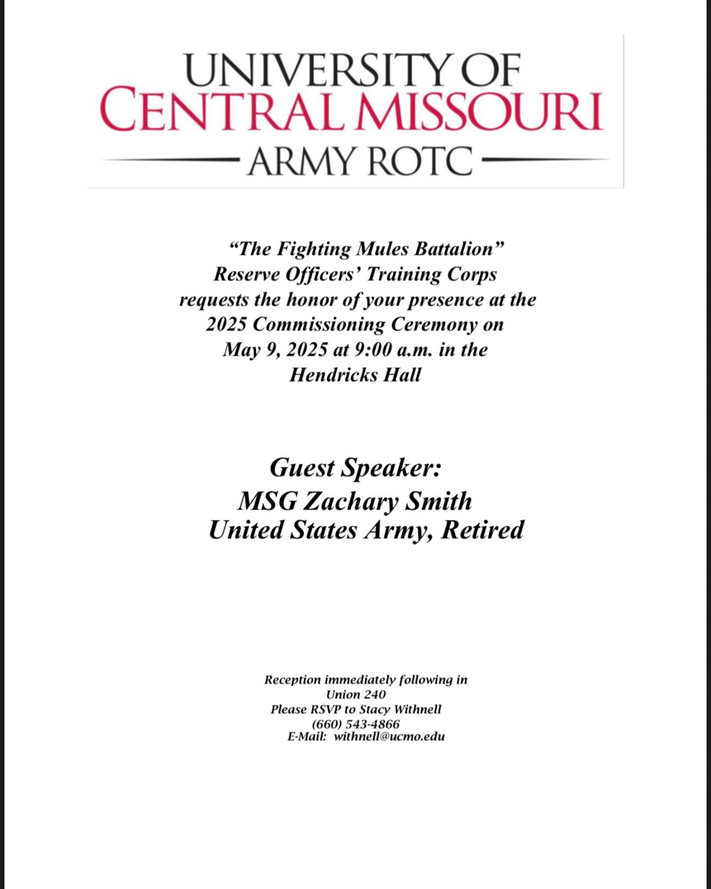 Fighting Mules Battalion, UCM Army ROTC | Warrensburg MO