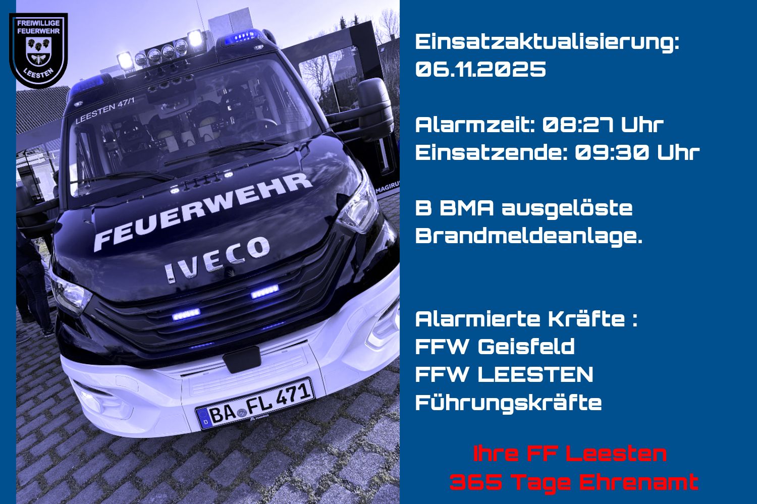 Freiwillige Feuerwehr... - Freiwillige Feuerwehr Leesten