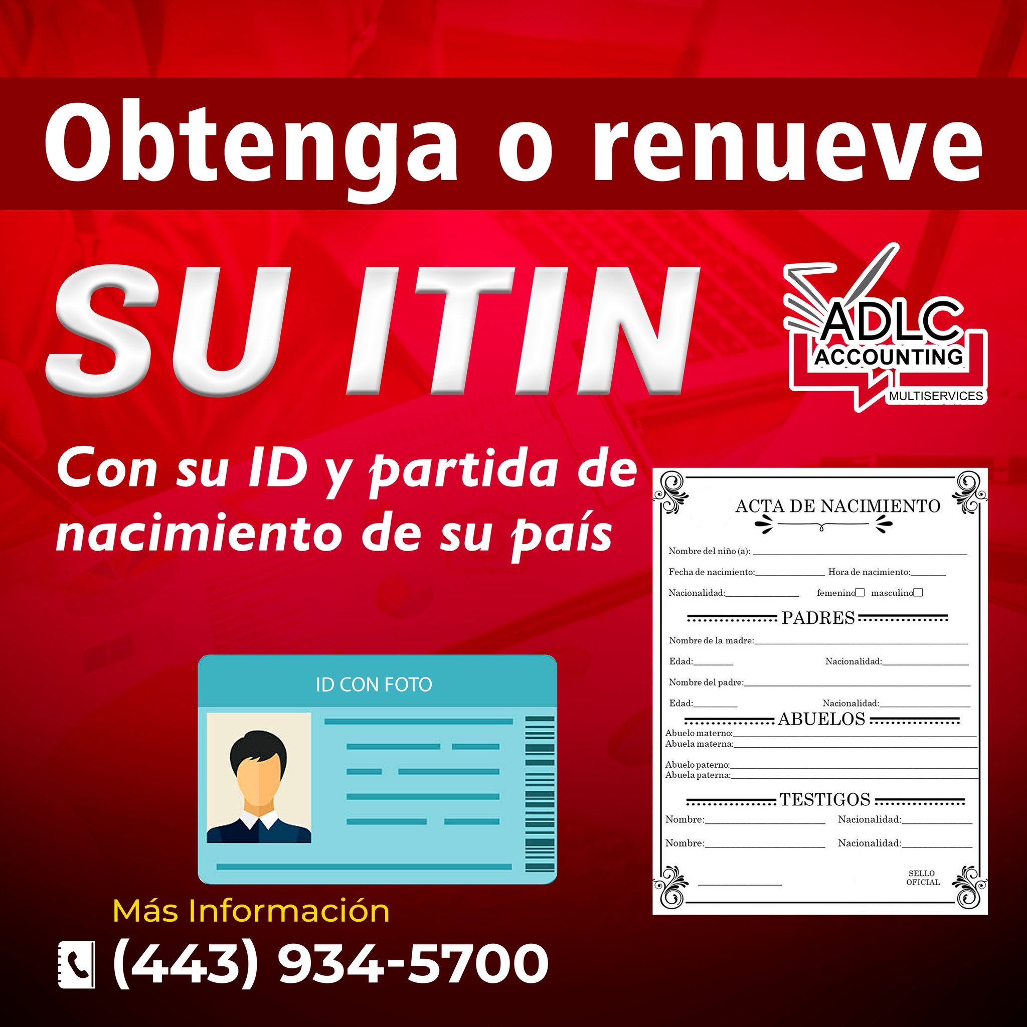 ADLC Accounting & Multiservices - ¿Quiere obtener su ITIN y no tiene su ...