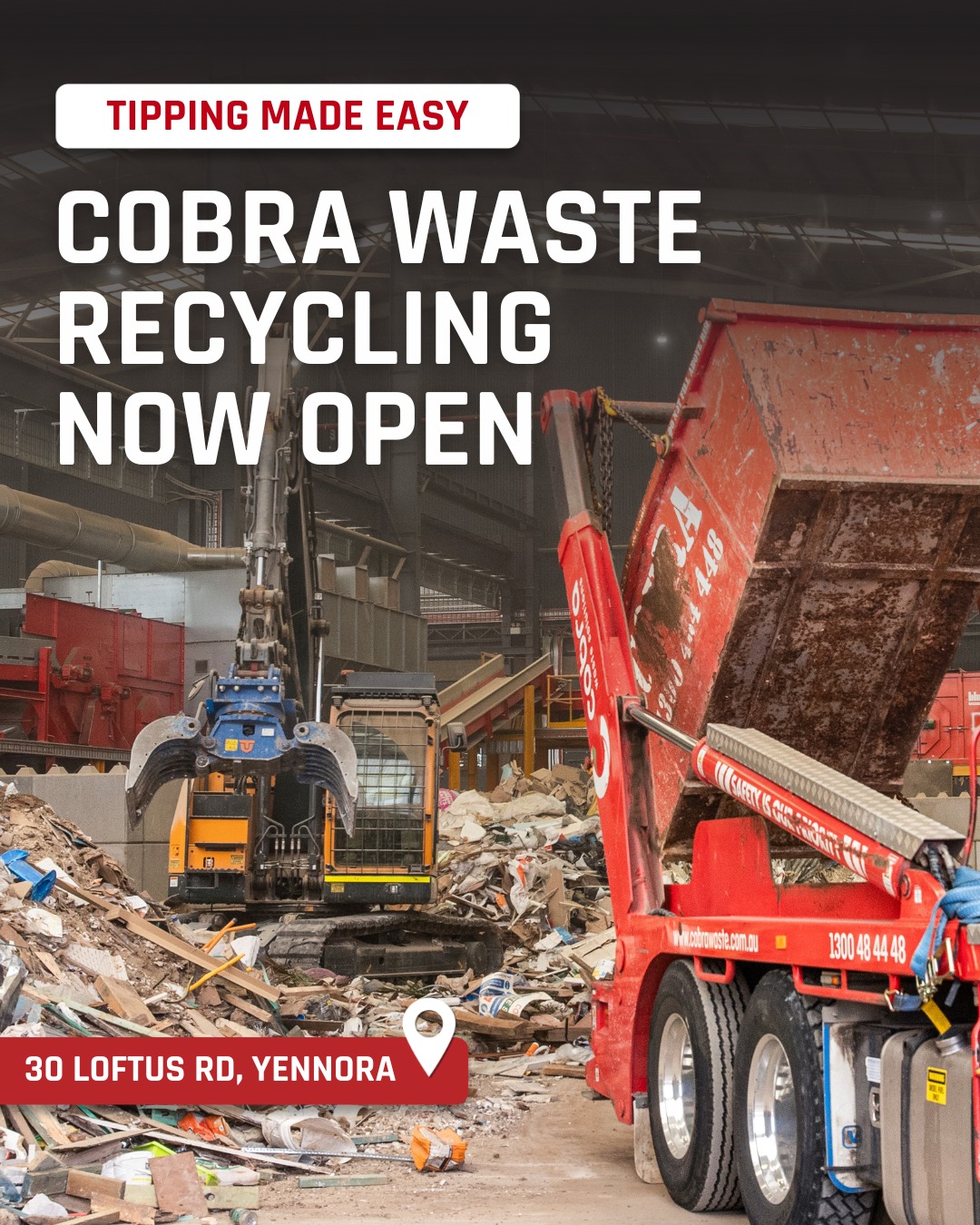 Tipping now available at Cobra... - Cobra Waste Solutions | Facebook