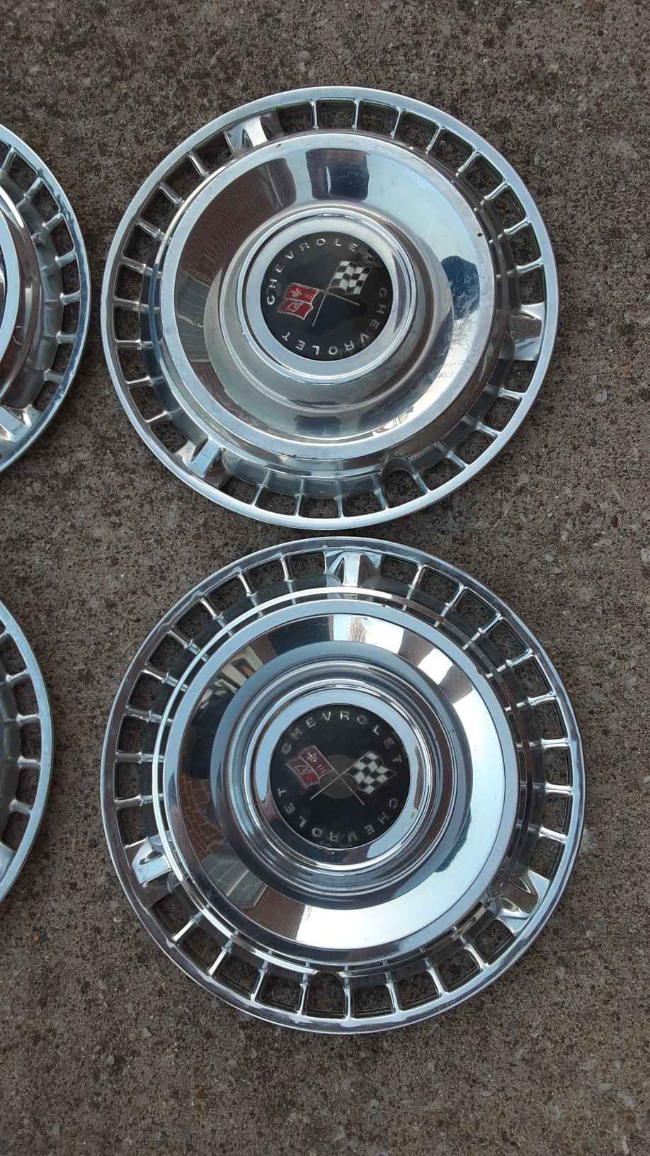 1961 CHEVROLET IMPALA BELAIR SS HUBCAPS WHEEL COVERS - Car Wheels ...