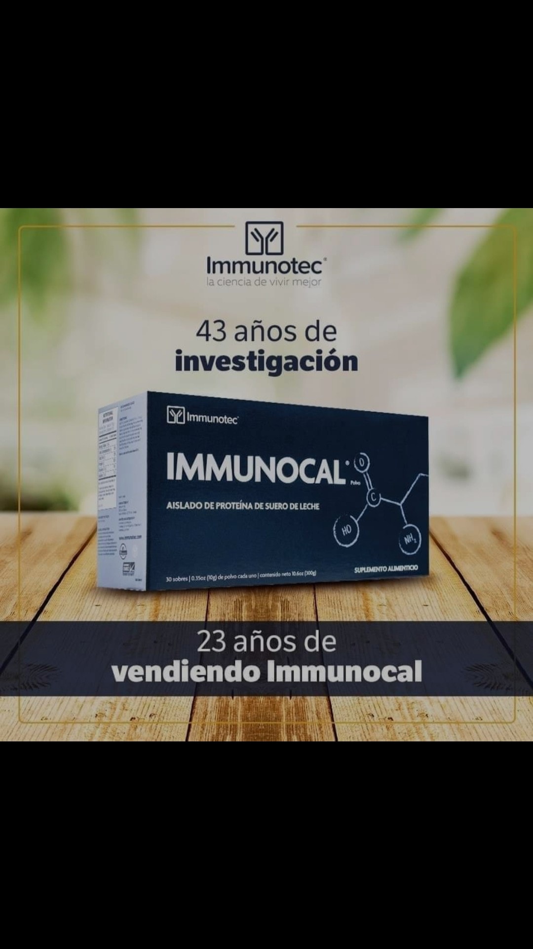 Immunocal el Mejor Reto de Salud que puede existir en el Mundo