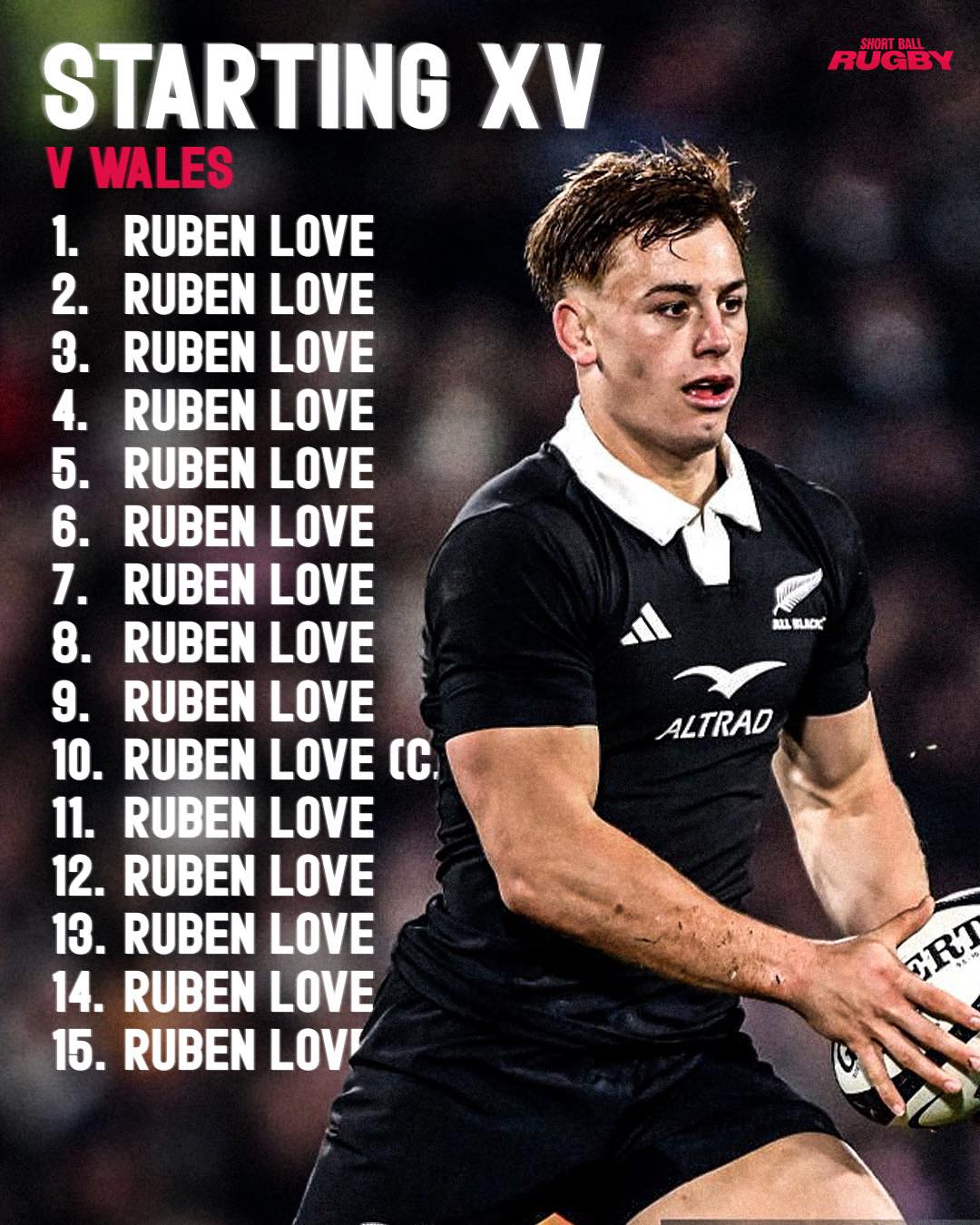 Rugby - I don’t usually like to leak team lists but had to be done this ...