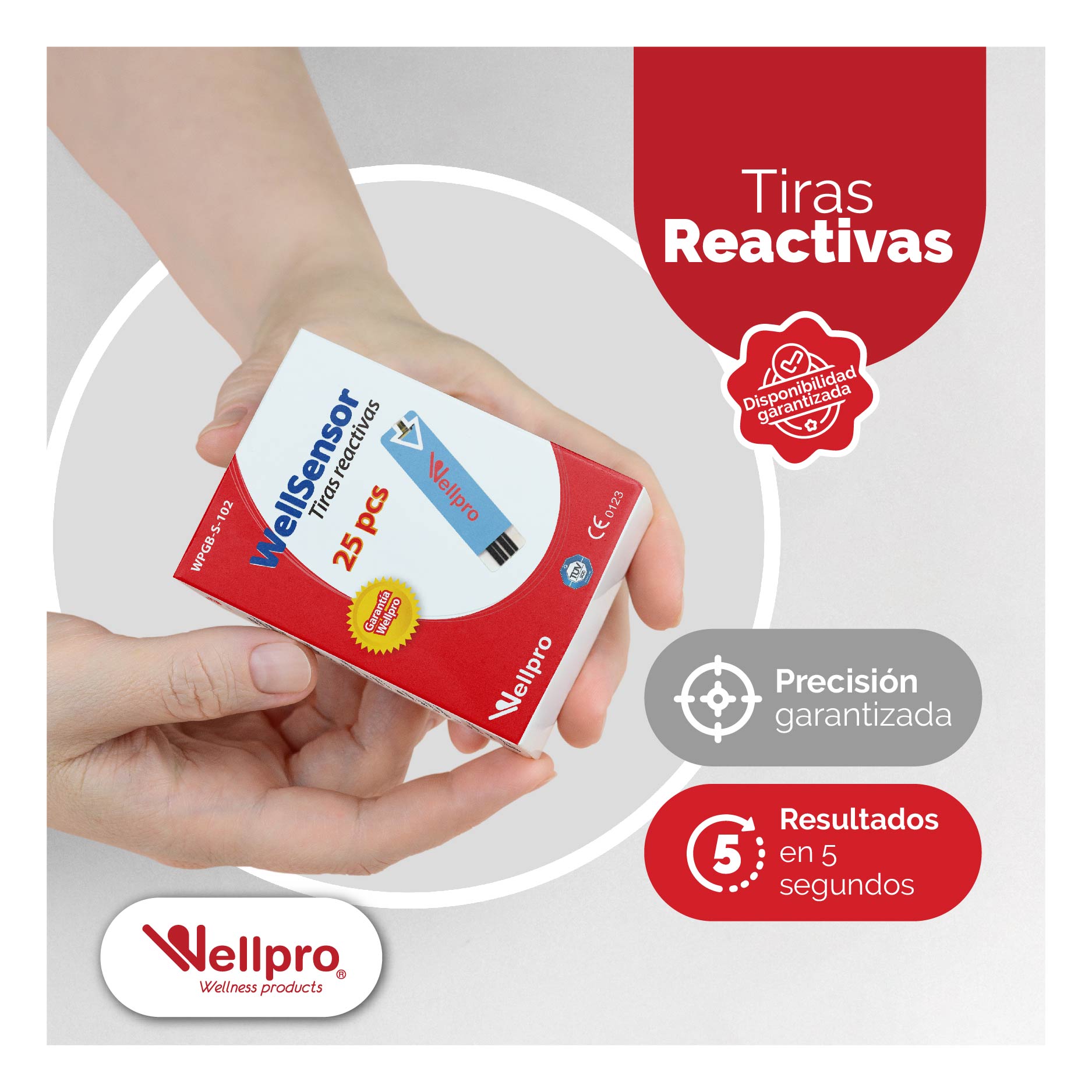 Wellpro - Las tiras reactivas Wellsensor de 25 unidades son una ...
