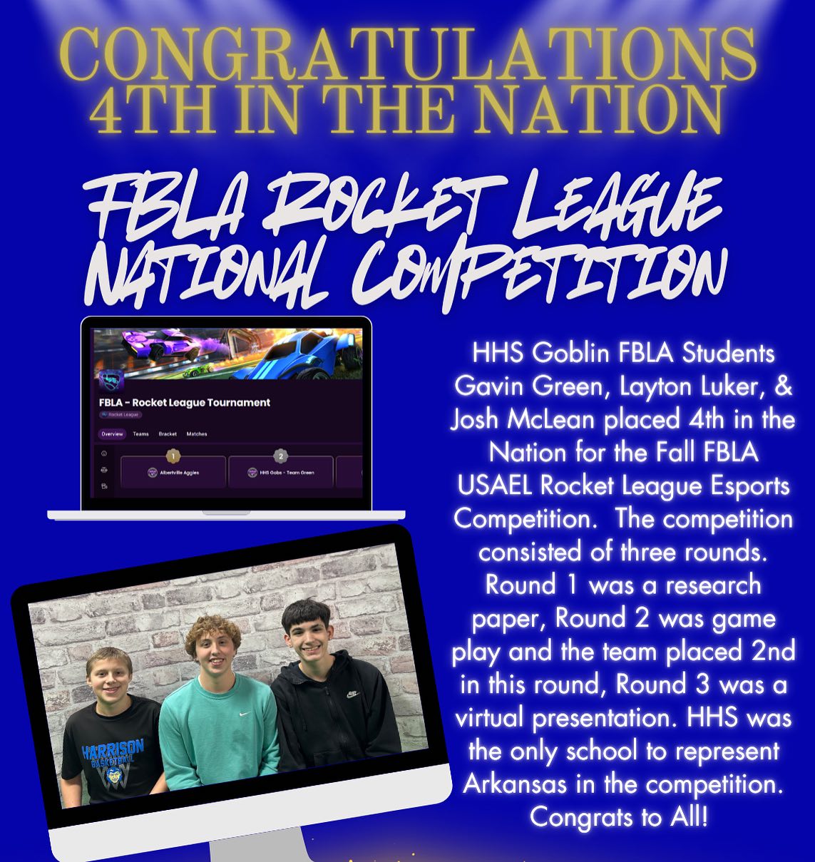 Congratulations to Gavin Green, Layton... - HHS Goblins GobTV | Facebook