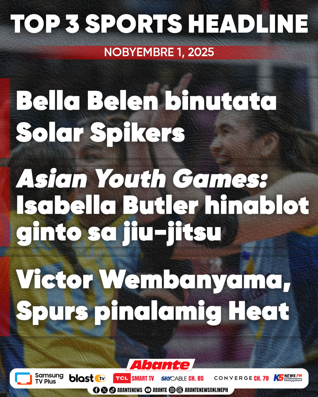 Top 3 sports headline ng Abante... - Abante News Online | Facebook