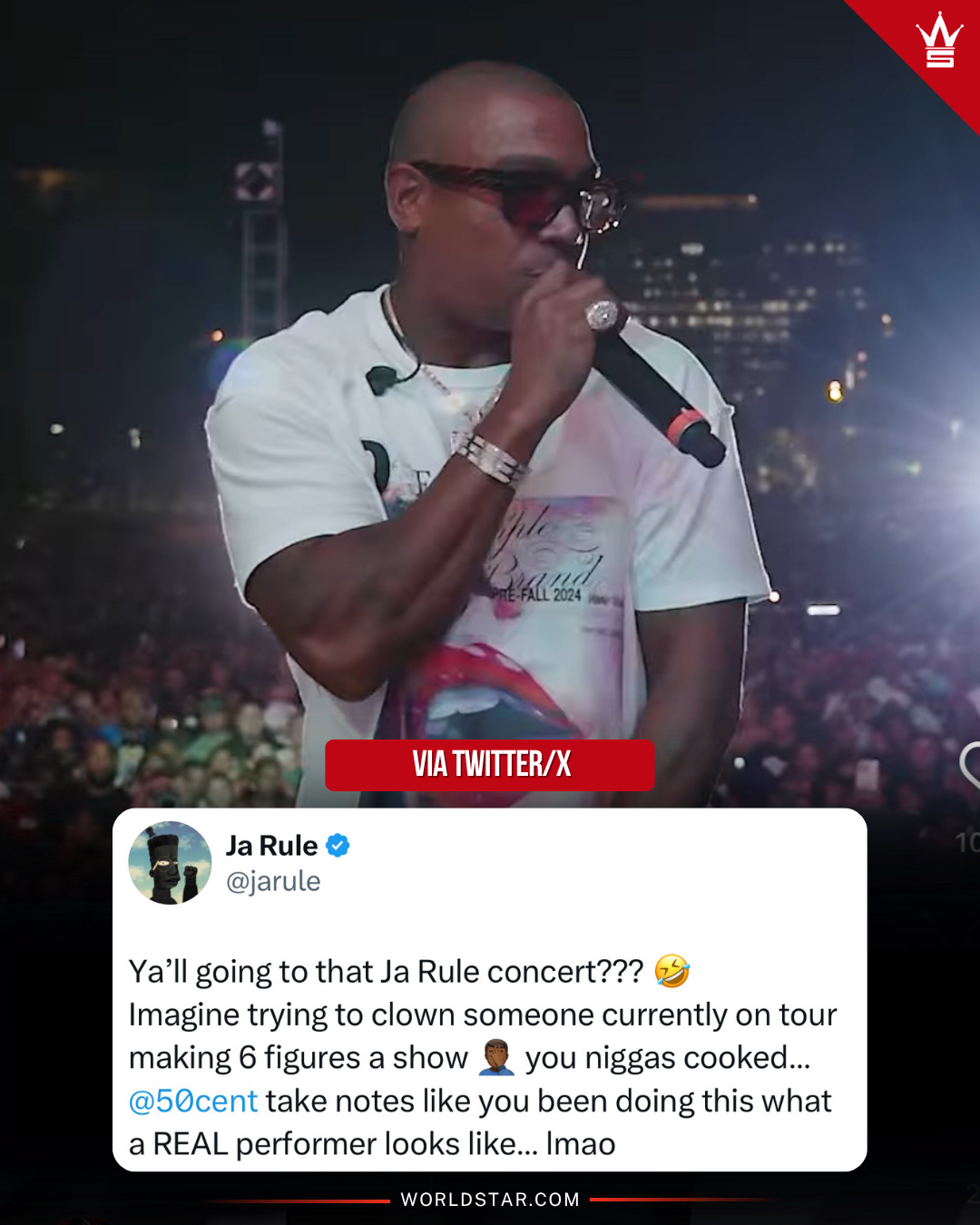 Ja Rule had some words for 50 Cent! 👀